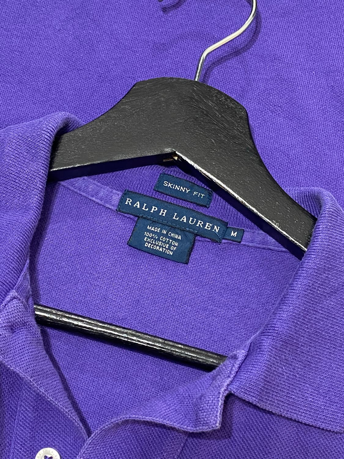 Ralph Lauren 스키니핏 퍼플 반팔 티셔츠 상품이미지8