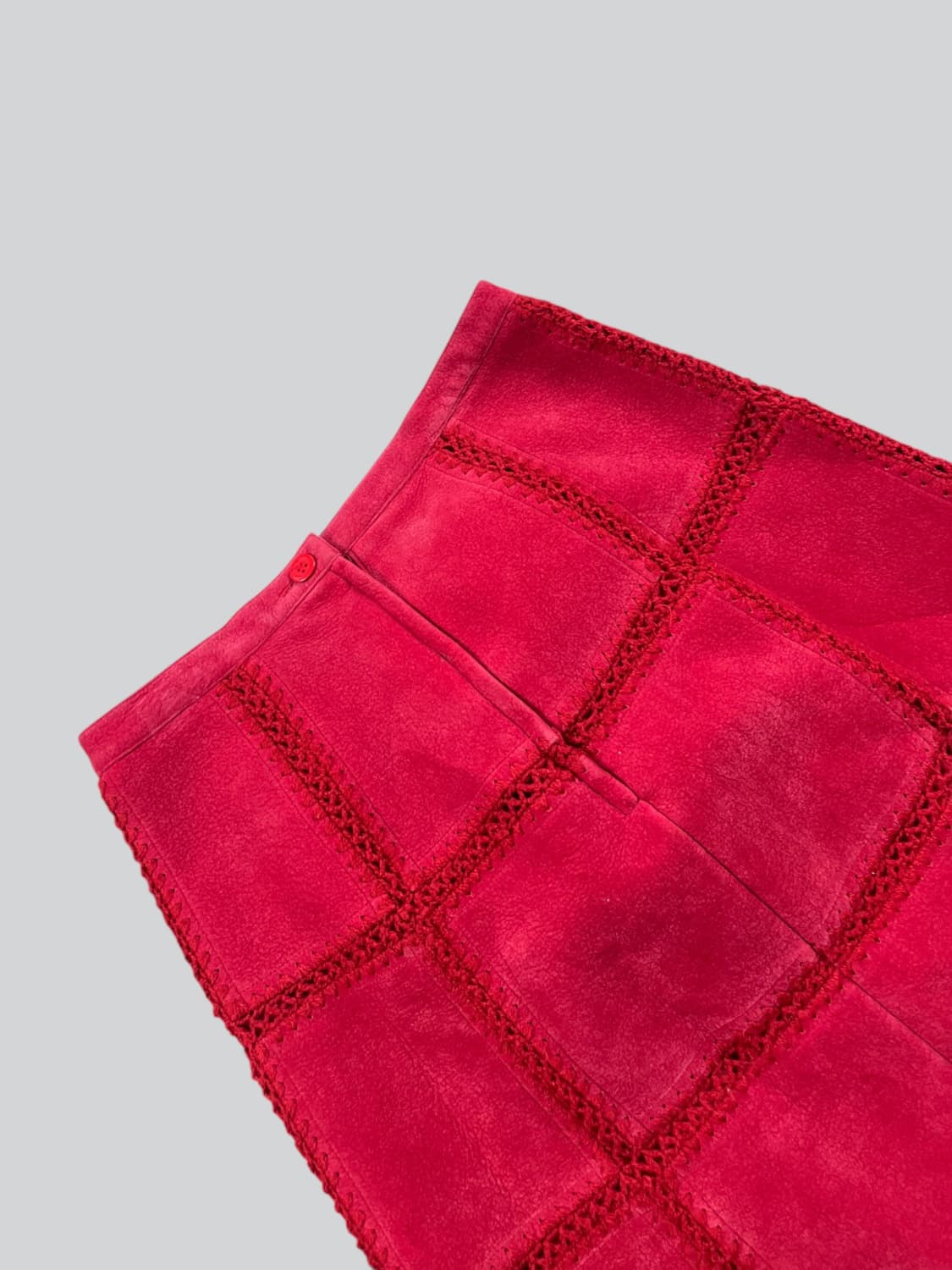  vintage 레드컬러 미디스커트  상품이미지5