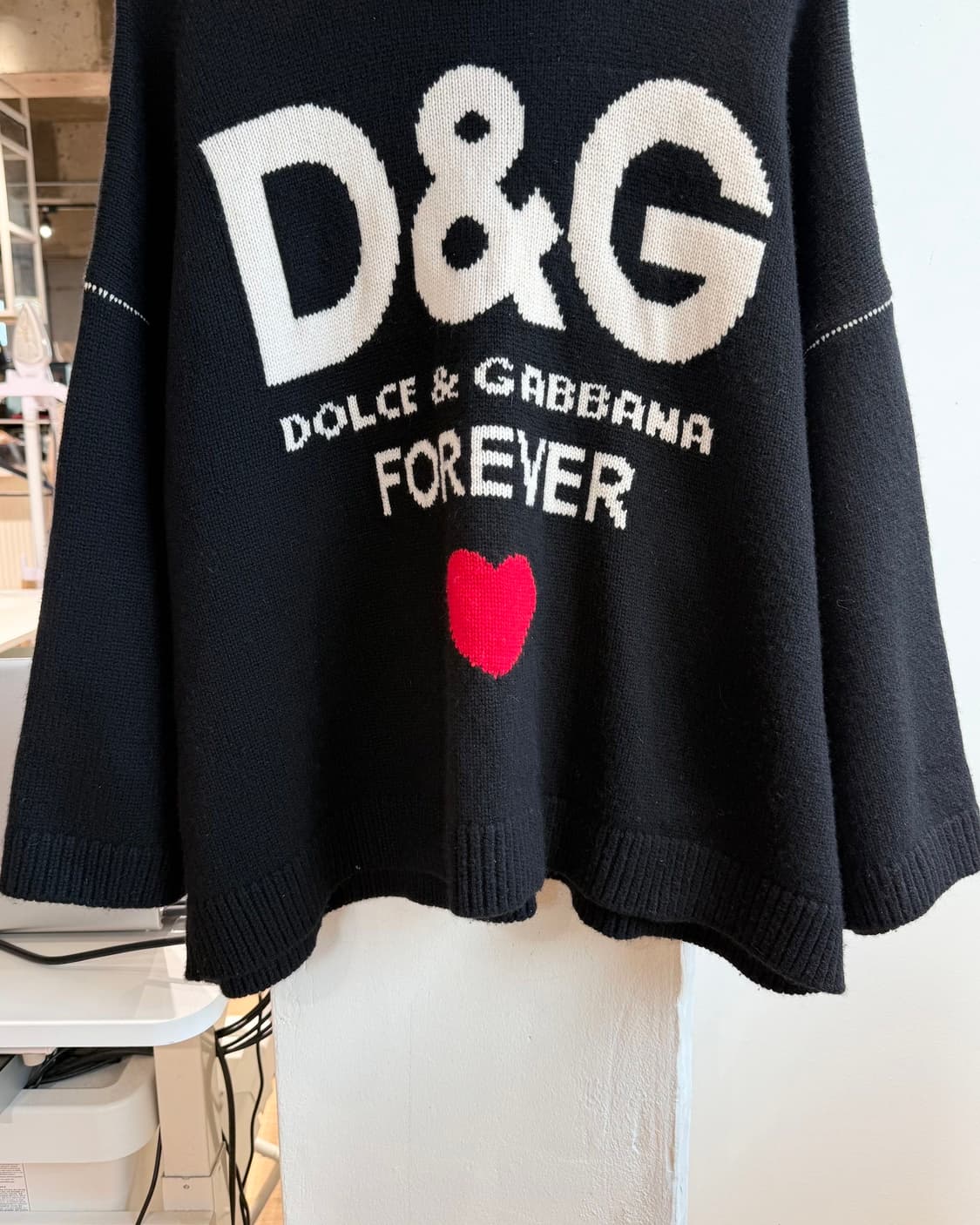 돌체앤가바나 블랙 포에버 인타르시아 캐시미어 니트  상품이미지6