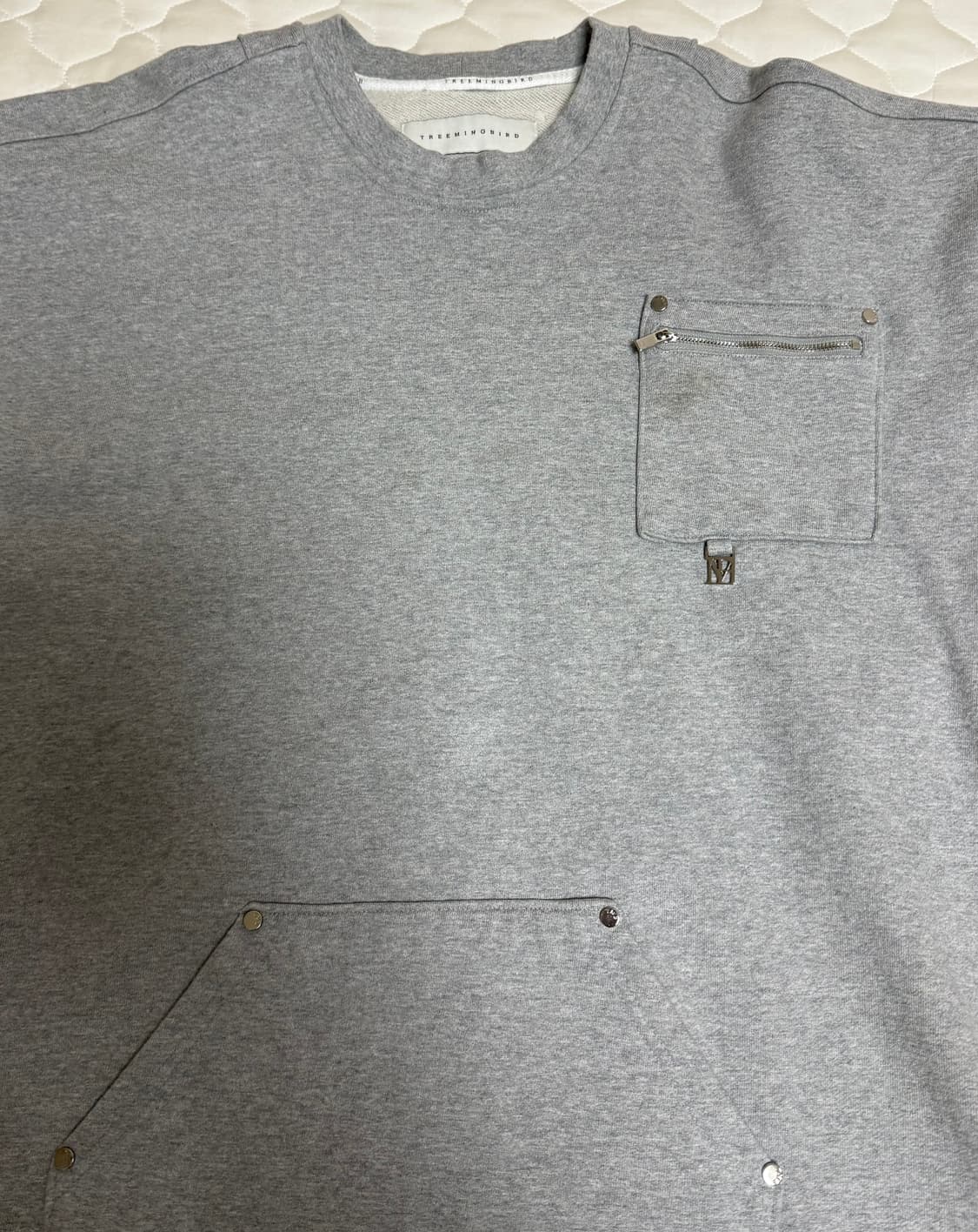 트리밍버드 멀티 포켓 오버핏 스웻셔츠 상품이미지4