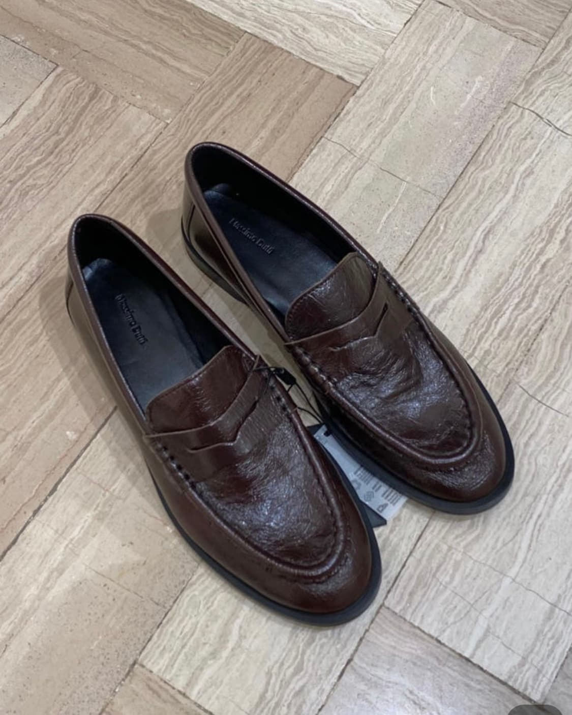 마시모두띠 브라운 링클 페니 로퍼 38 상품이미지3