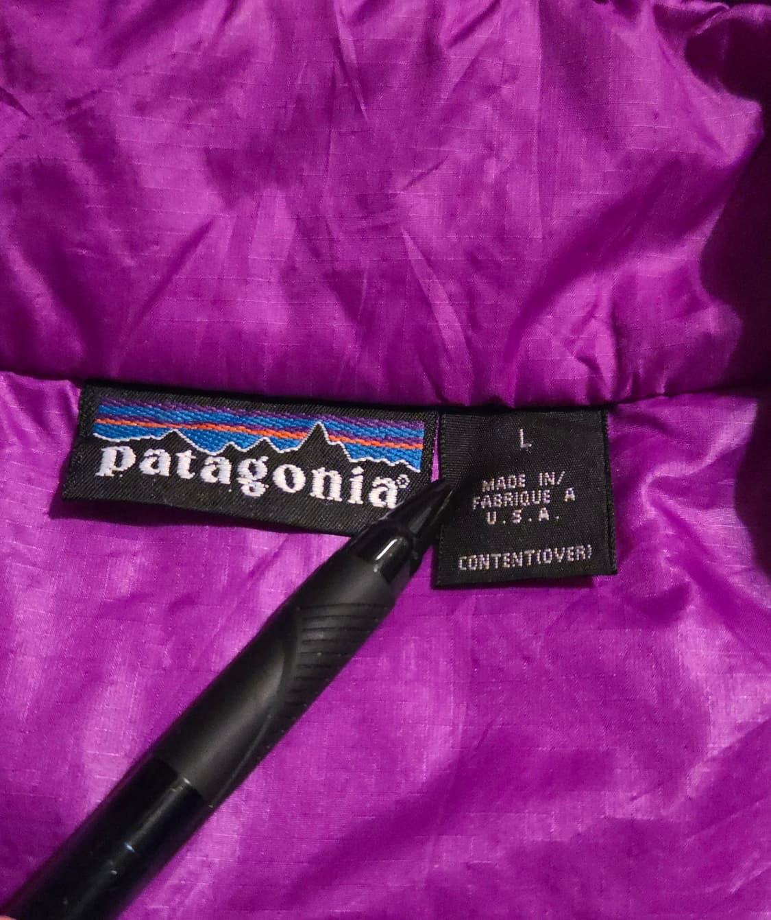 (L)파타고니아Usa 95s 퍼프볼 풀오버 블루그래스 컬러 패딩 상품이미지4