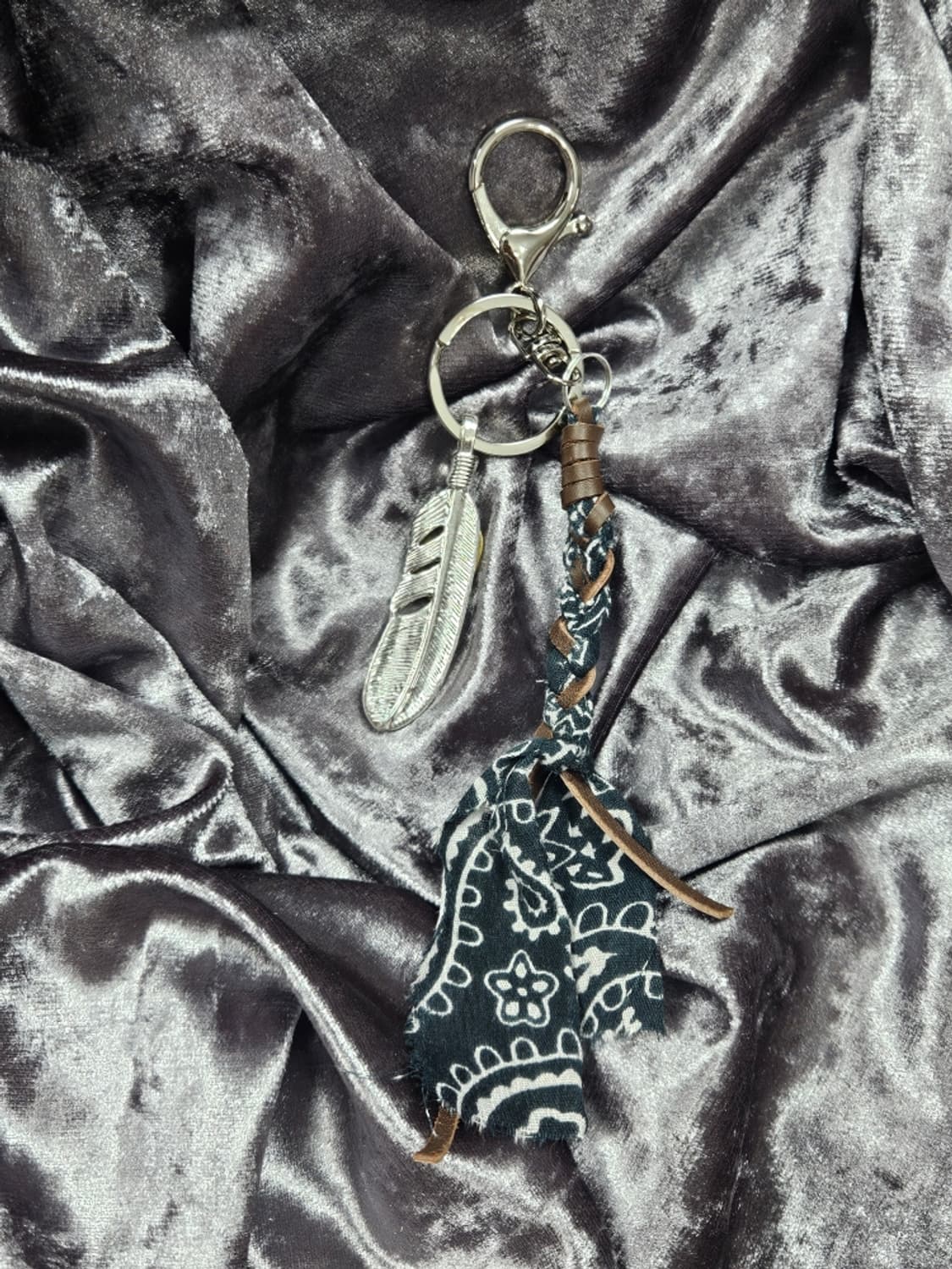 핸드메이드 커스텀 반다나 메탈패더 키링 ( OS ) / 11076 상품이미지2