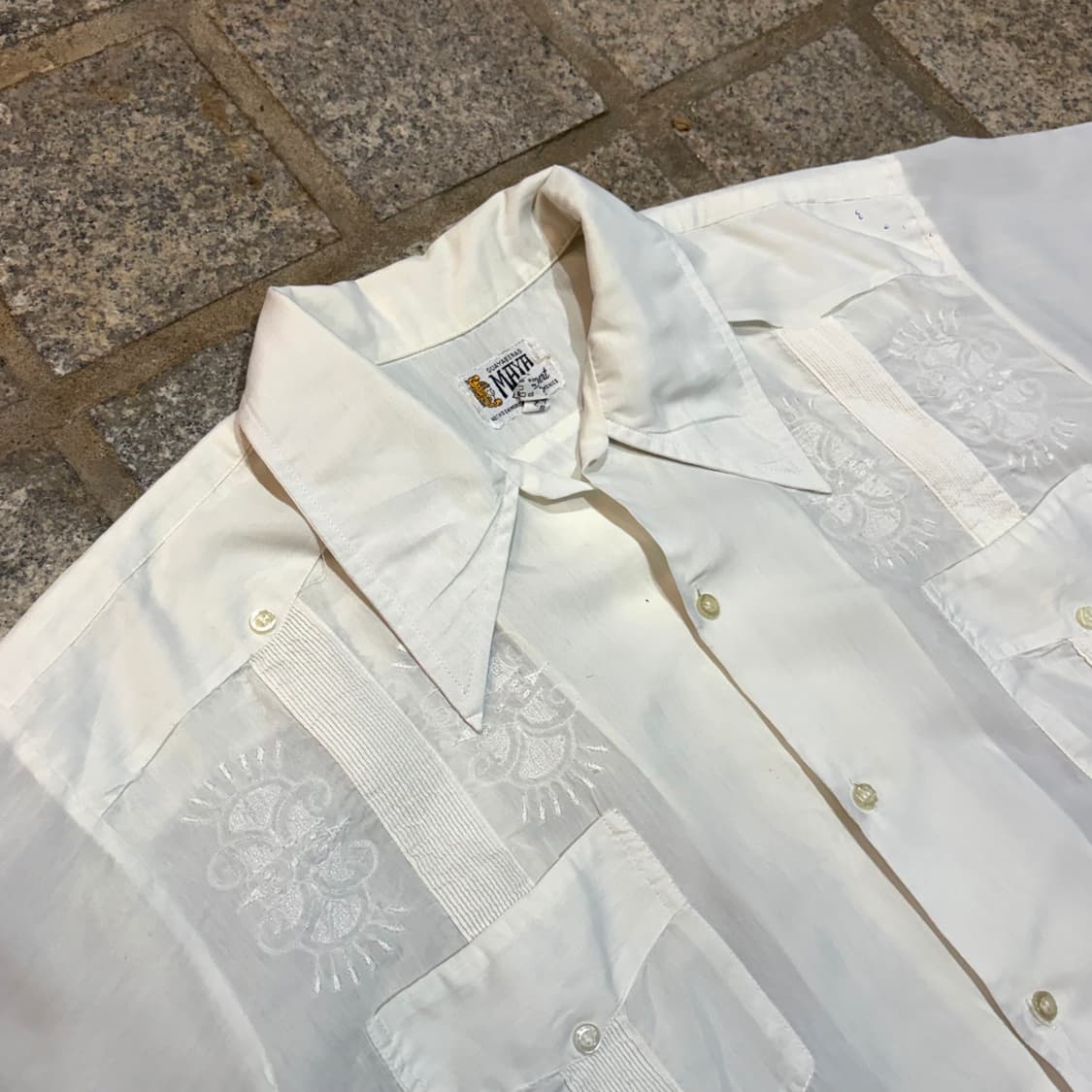 80s 빈티지 구아야베라 셔츠 (2XL) 상품이미지2