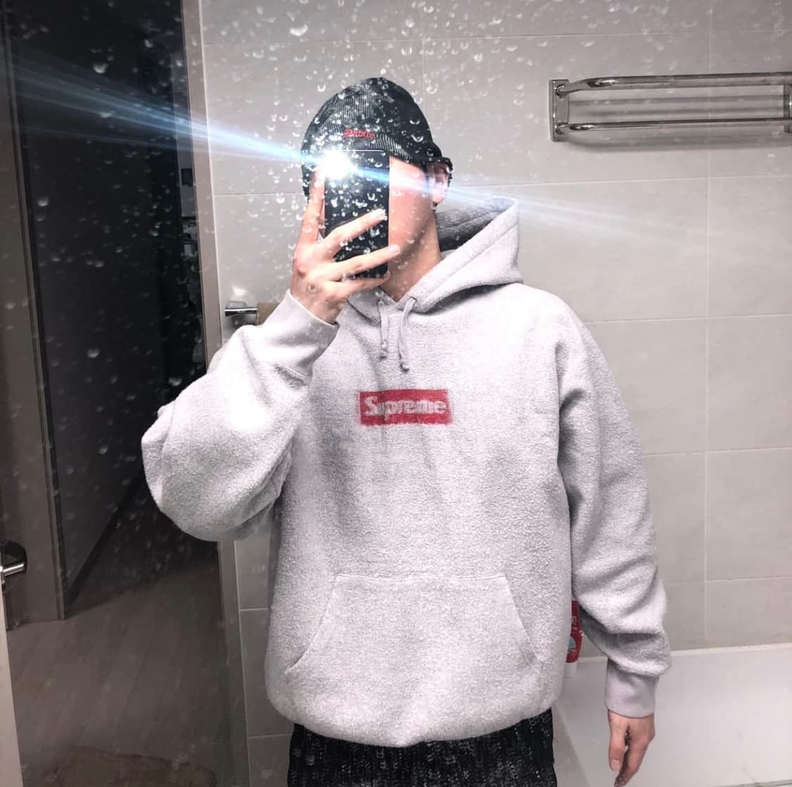 슈프림 인사이드아웃 박스로고 후드티 상품이미지2