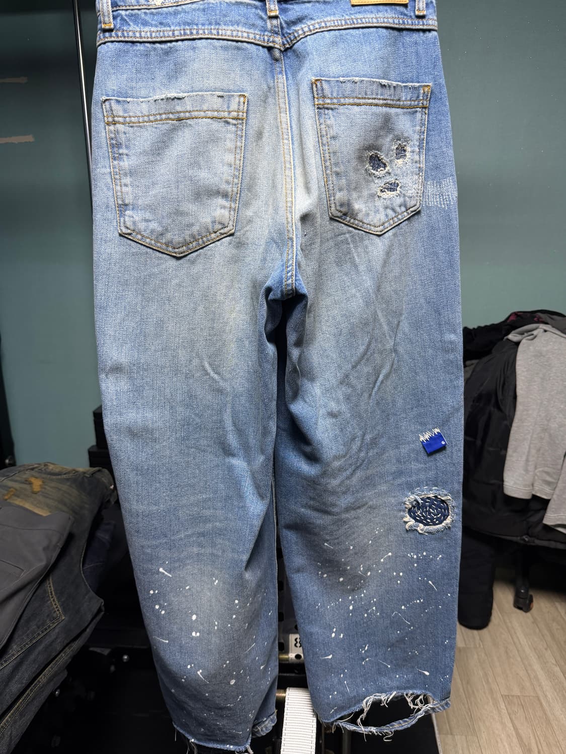 아더에러x자라 패치워크진 블루 EU36(KR26)사이즈 상품이미지2