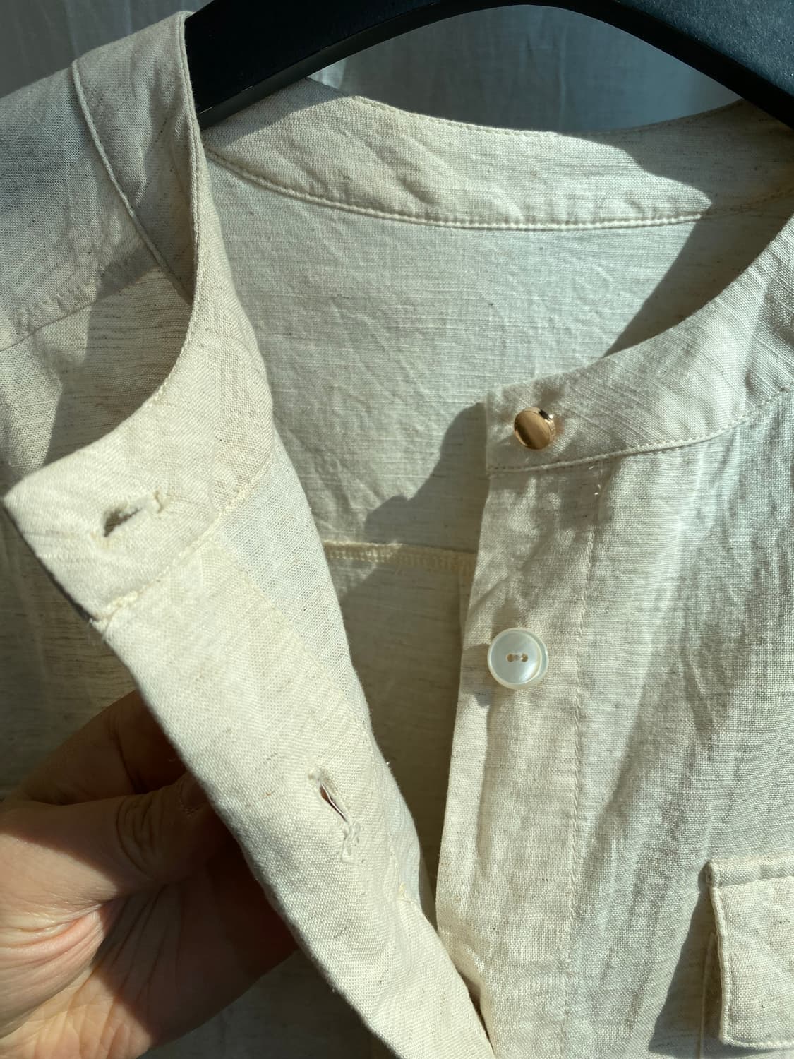 린넨면혼방 베스트자켓(F) 상품이미지7