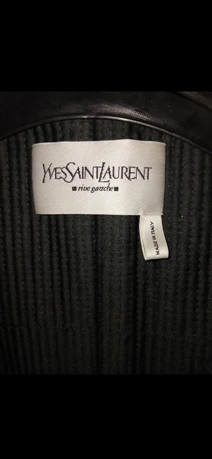 YSL rive gauche COTTON SHAWL COLLAR COAT 상품이미지7