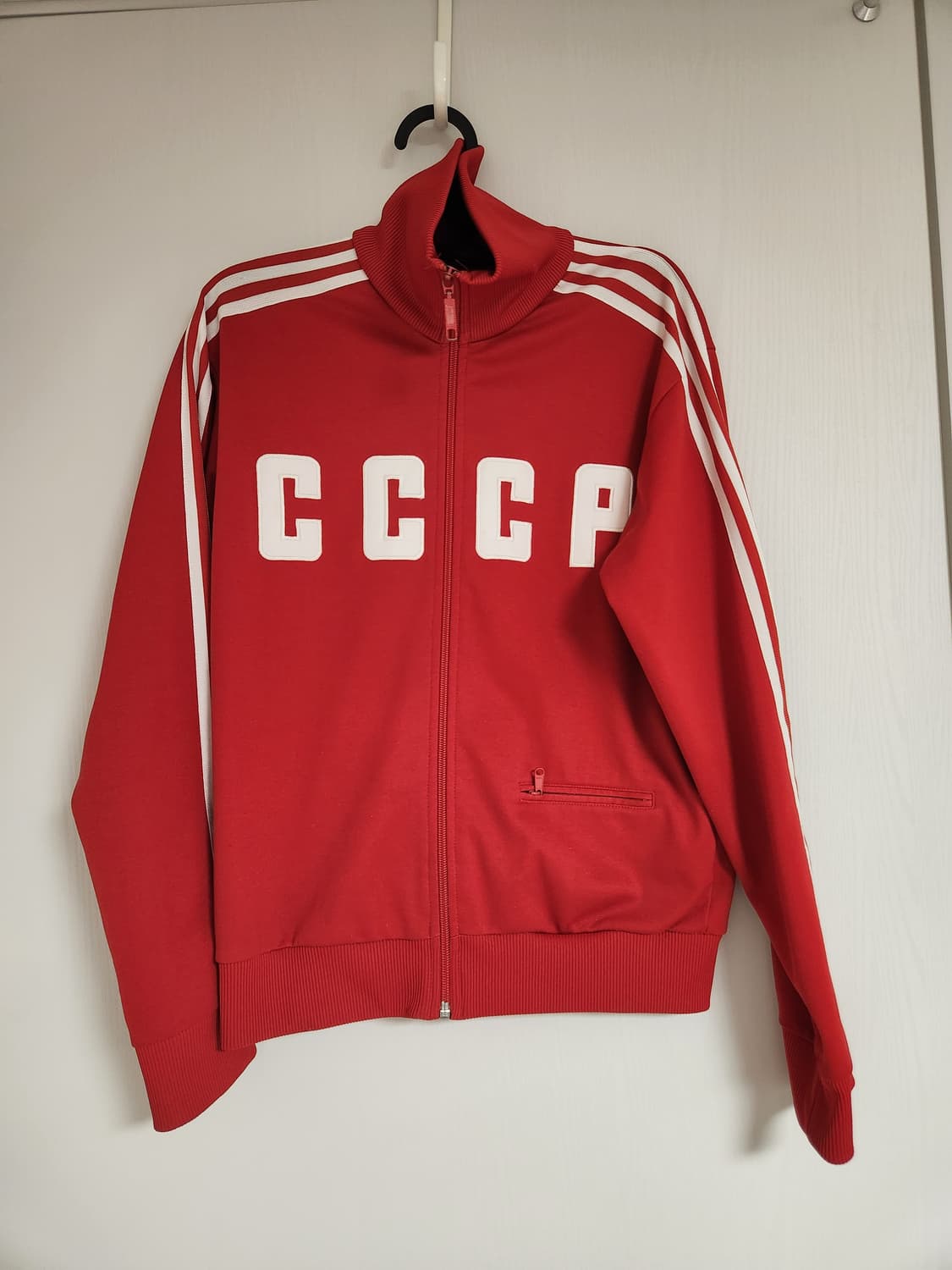 아디다스 구소련 CCCP 올드 삼선 레드 트랙탑/져지 S 상품이미지1