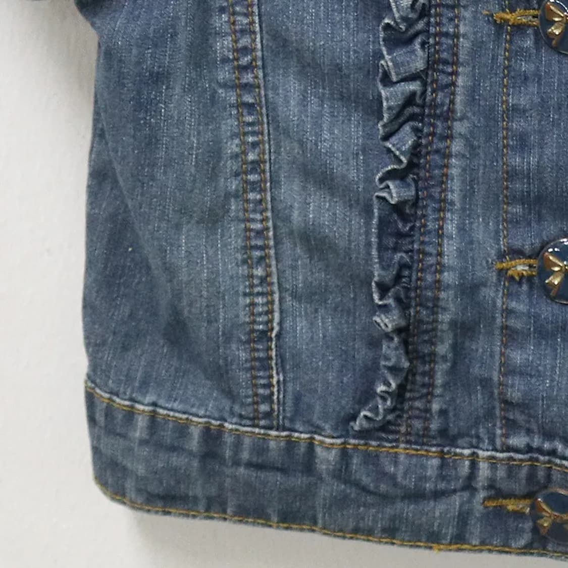 셔링 크롭 데님 자켓 67173 상품이미지4