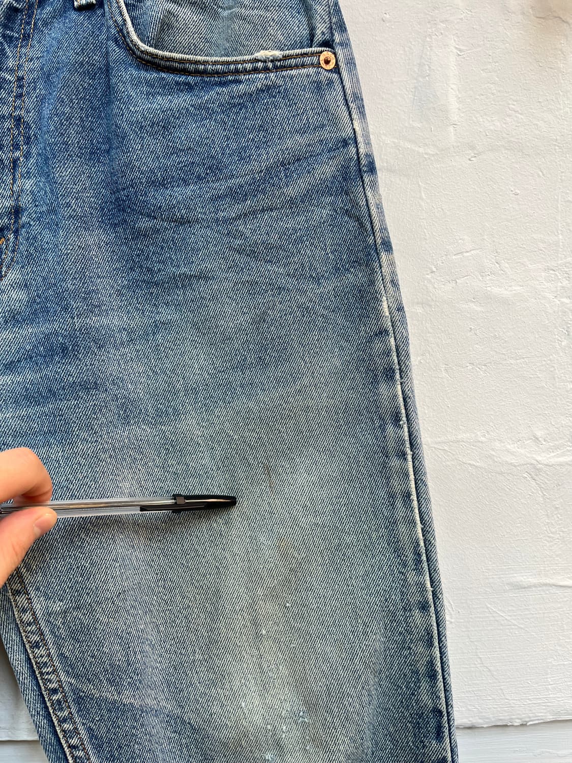 Levis 610 오렌지탭 워싱 데님 팬츠 30x32 상품이미지3