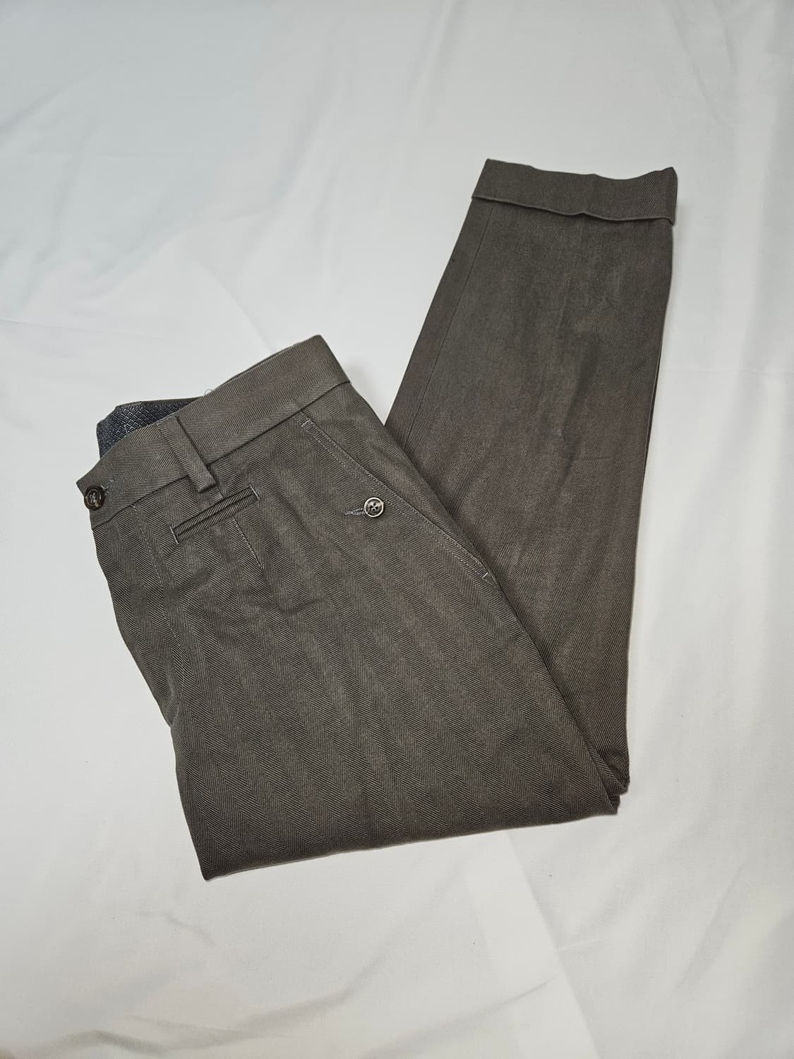 돌체앤가바나 정품 턴업 헤비코튼 슬랙스 팬츠 바지 정장 46 상품이미지1