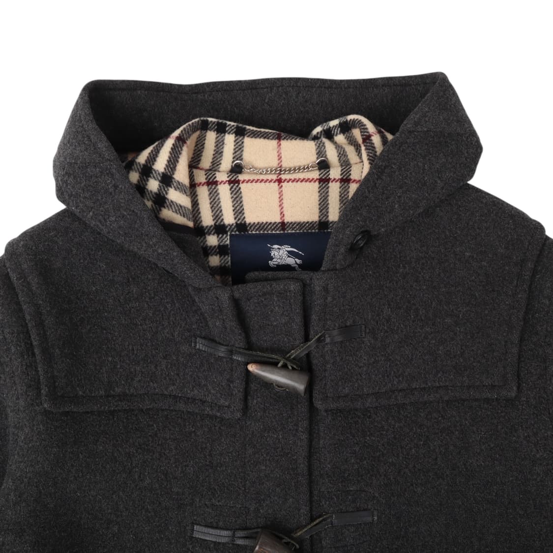 버버리 런던 챠콜 울 더플 코트 상품이미지2