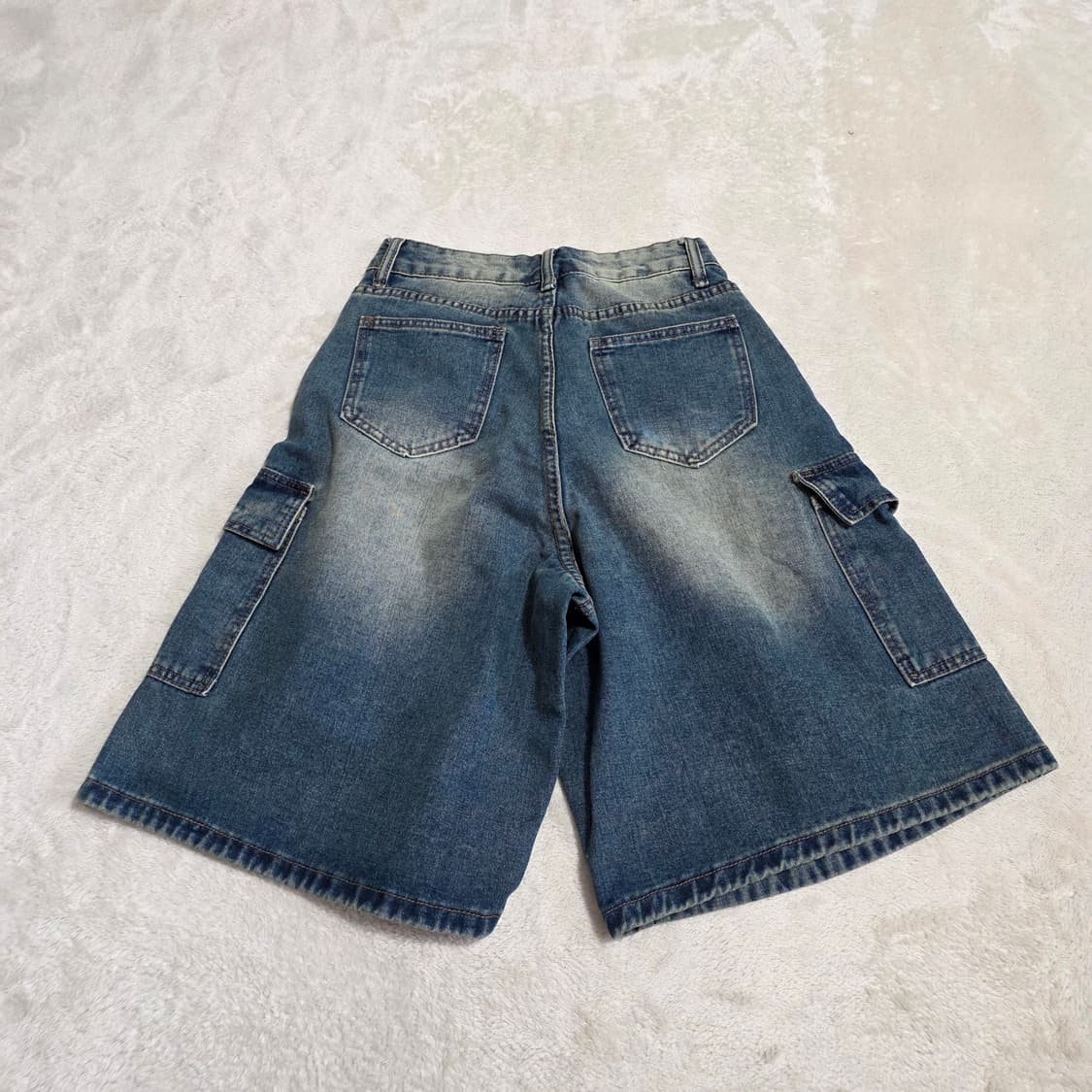 (M)여성 데님 카고 반바지 버뮤다 팬츠  상품이미지2
