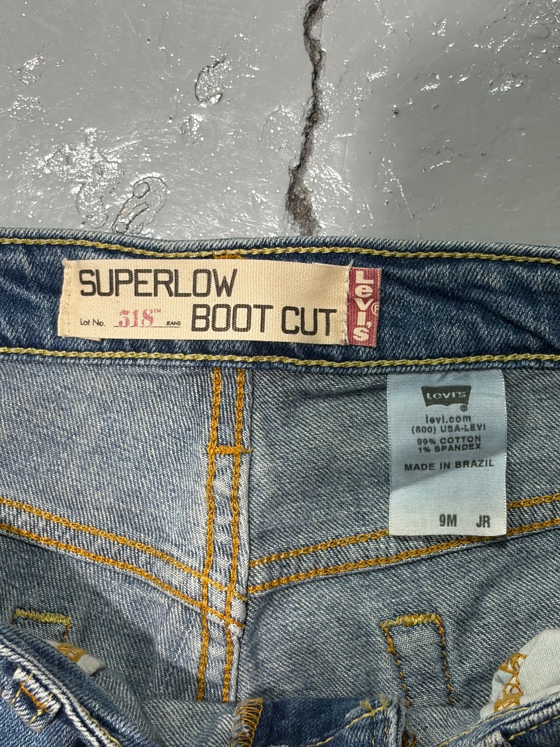 00s 리바이스(Levi's) 슈퍼로우 부츠컷 데님 팬츠 상품이미지3