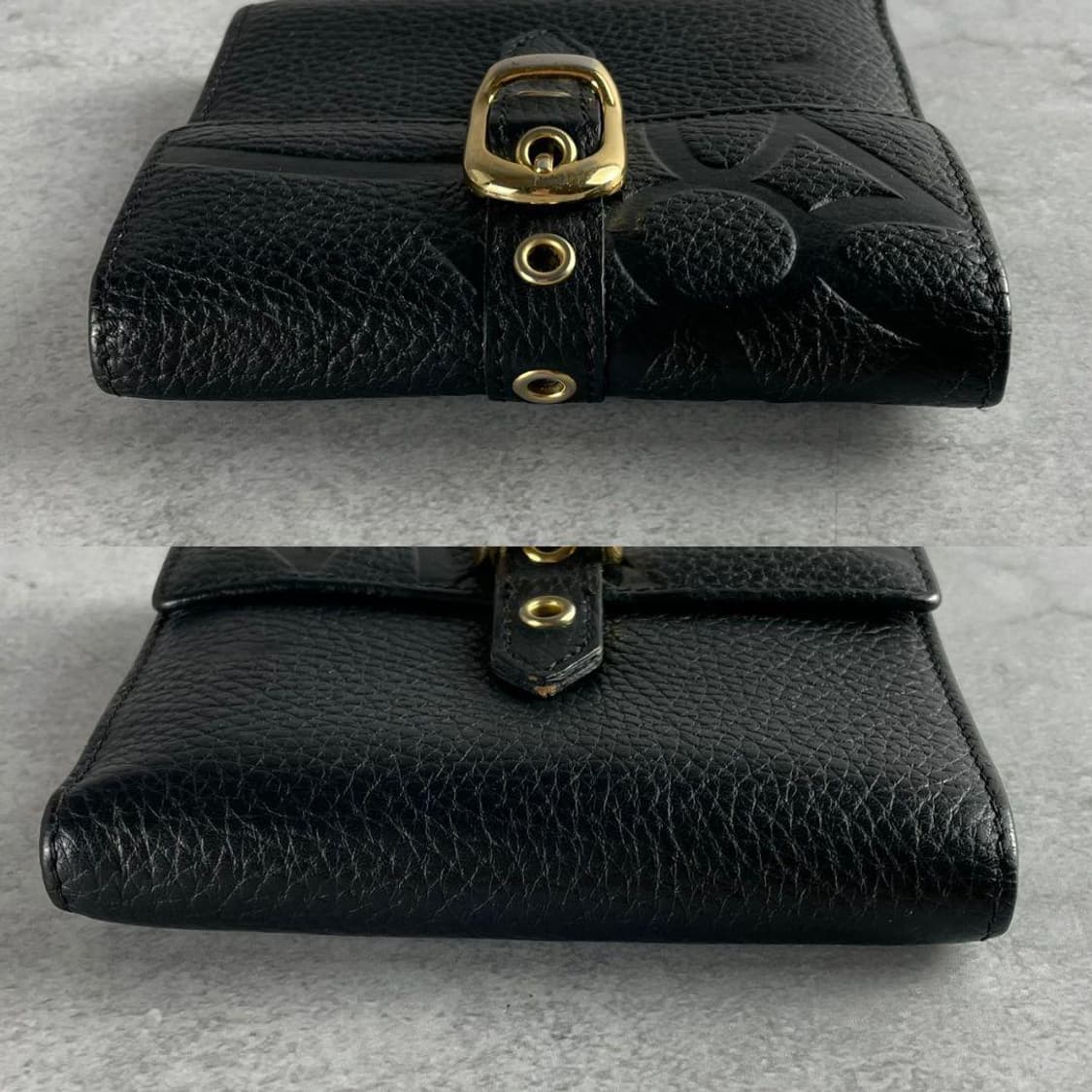 비비안 웨스트우드 트라이 버클 가죽 지갑 상품이미지5