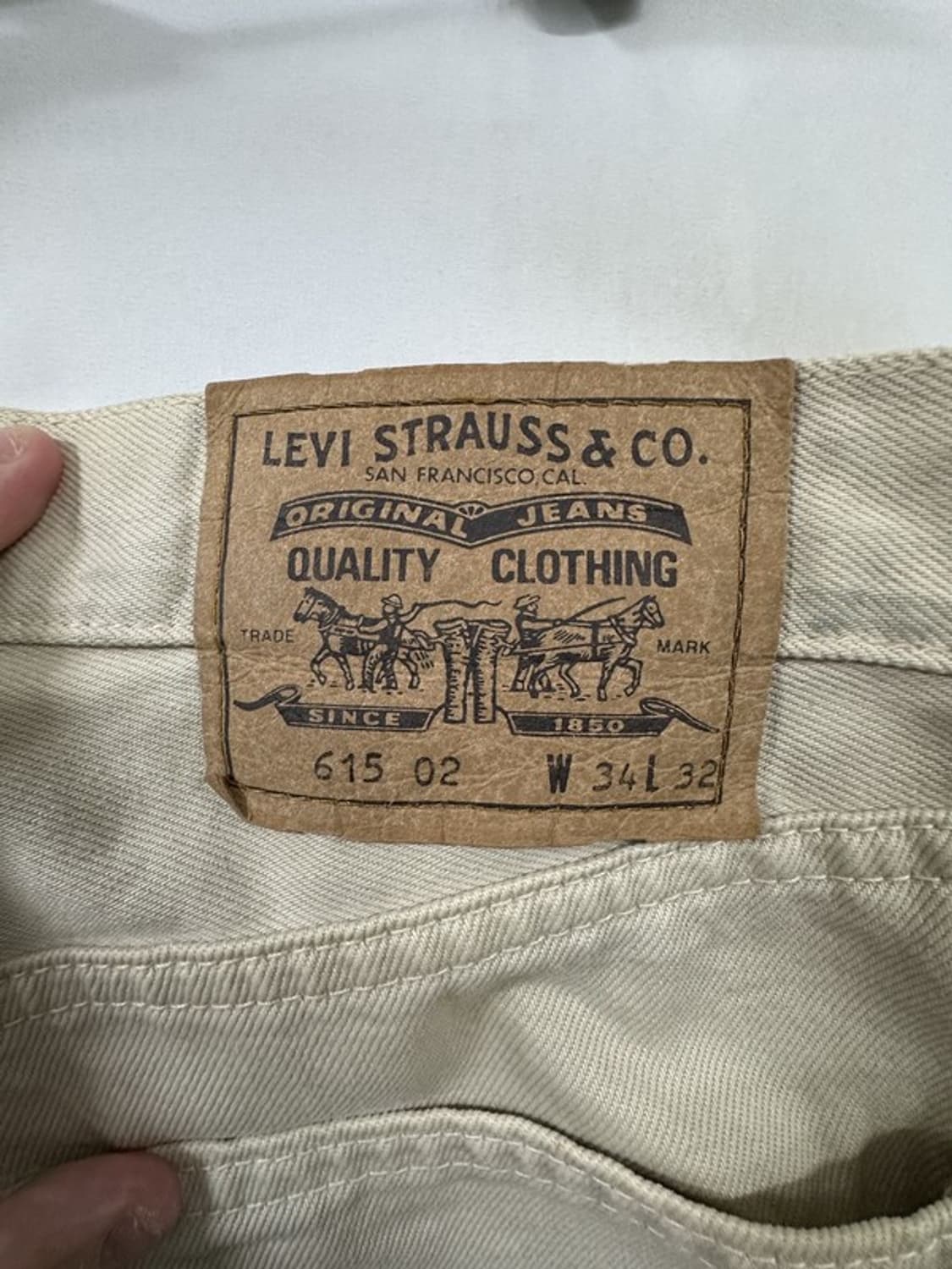 [W34L32] LEVI'S 리바이스615 90s오렌지탭 컬러데님 상품이미지5