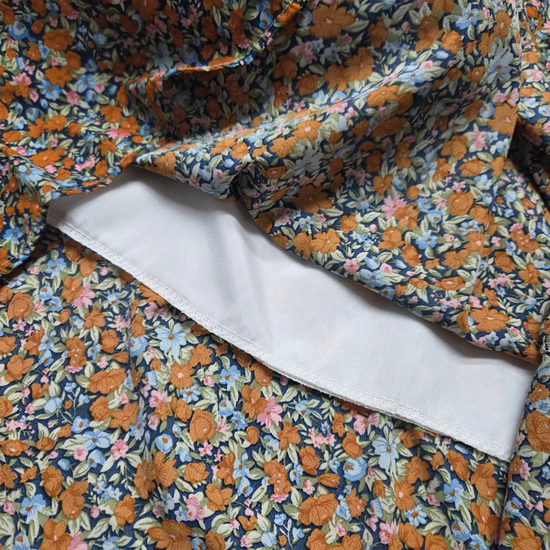 빈티지 레이스 카라 플라워 원피스 상품이미지3