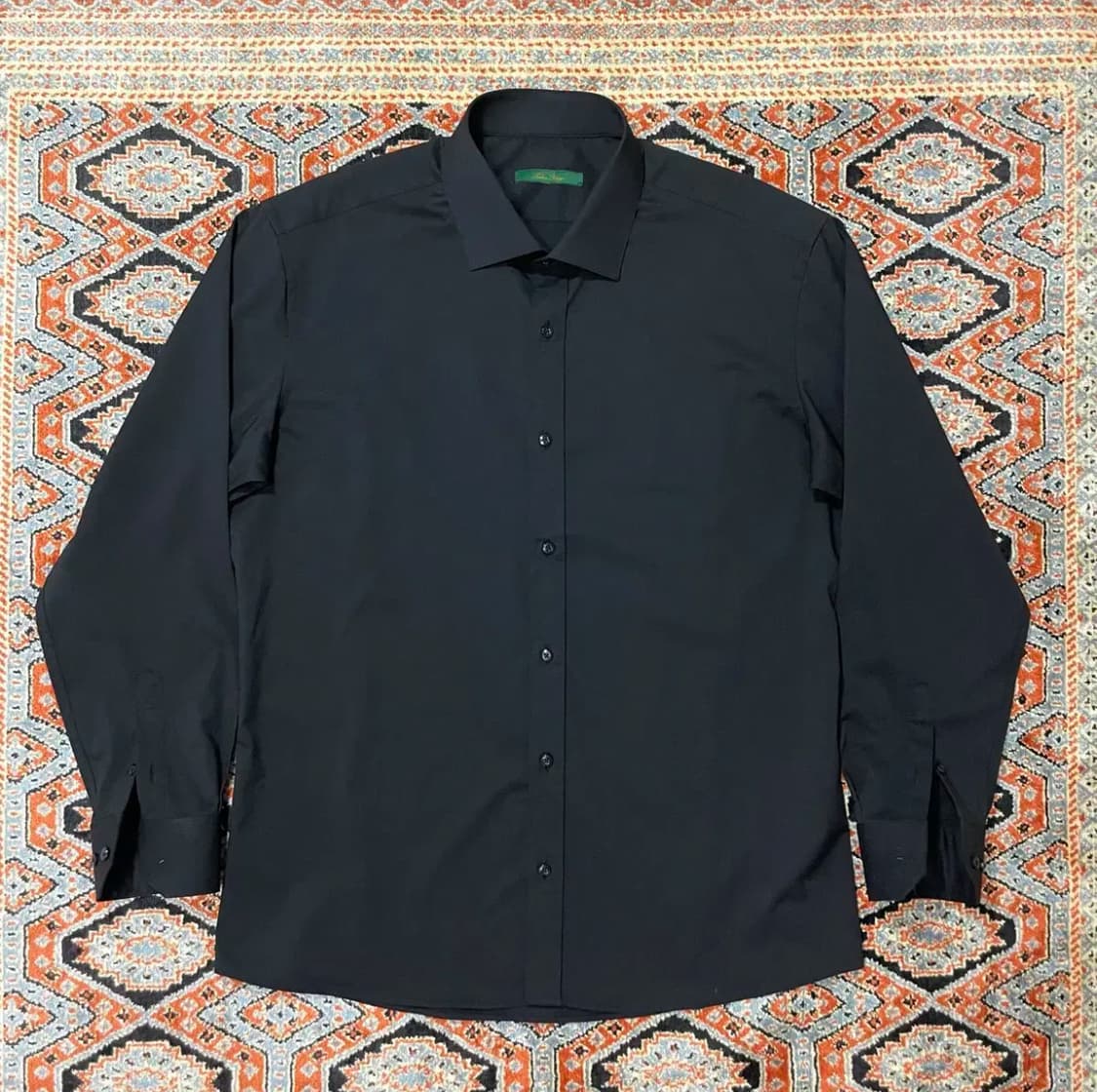 VTG 블랙 드레스셔츠 와이셔츠 남성L 상품이미지1
