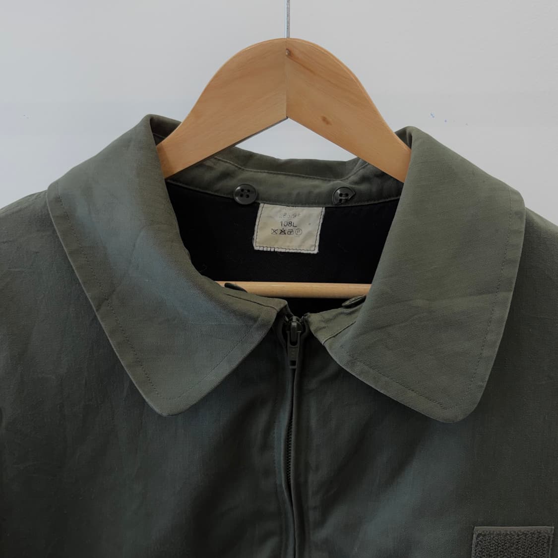 유럽 밀리터리 올리브 워크 자켓 (L) 상품이미지2