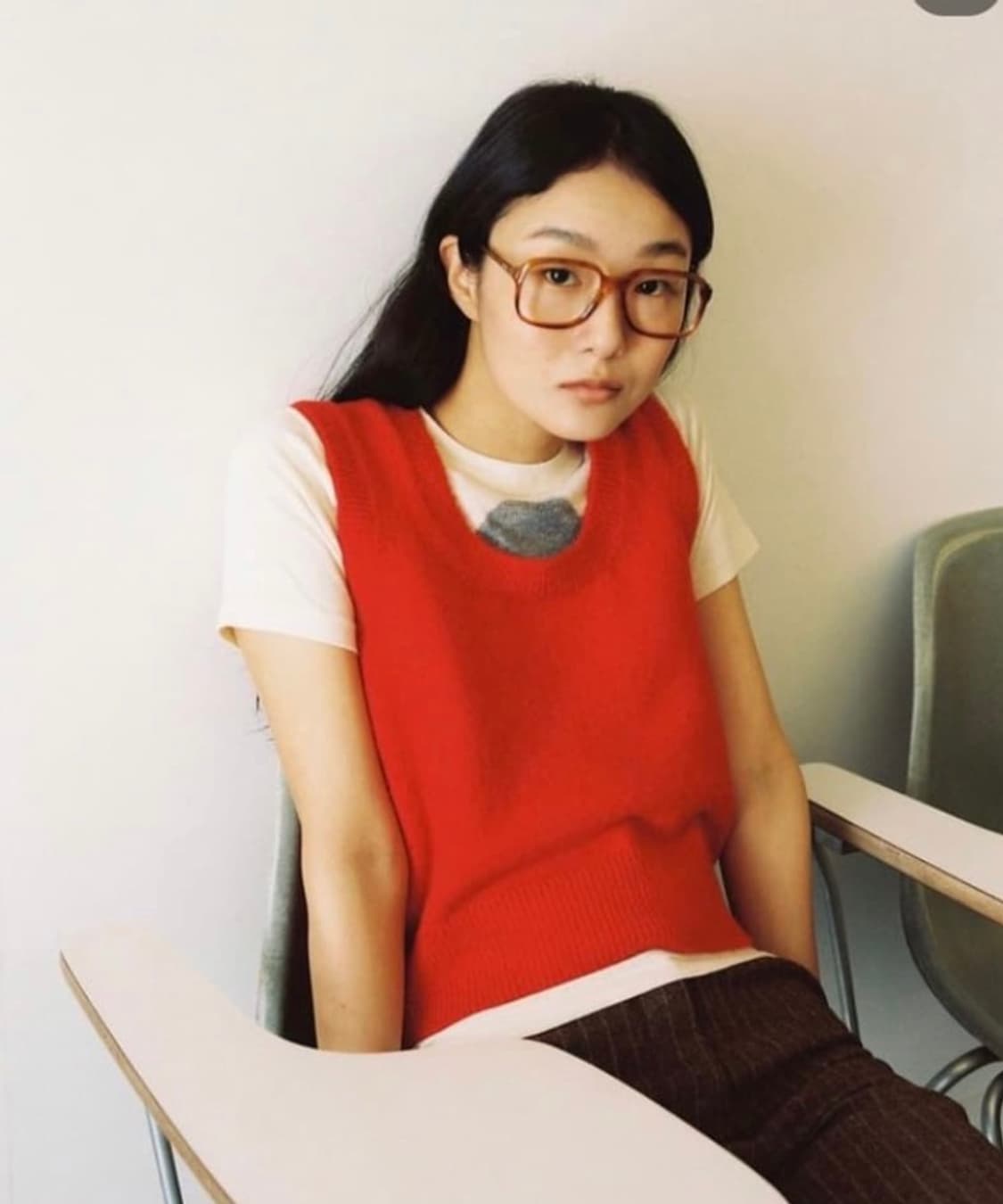 포니테일샵 크레용 니트 베스트 상품이미지3