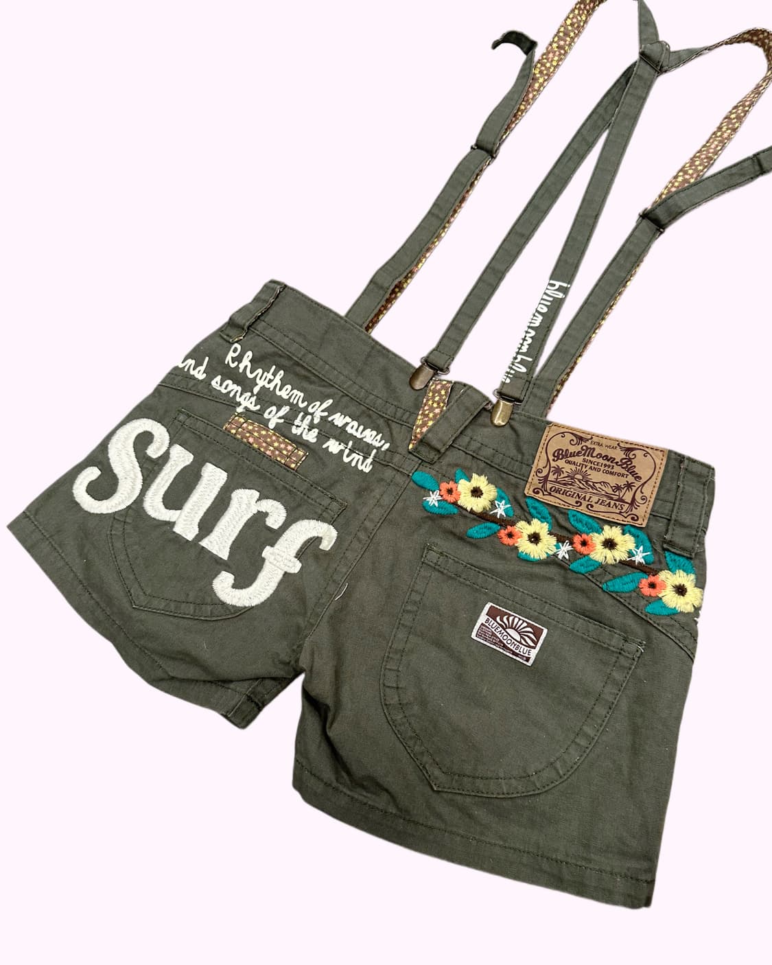 embroidery suspender sufer pants 상품이미지6