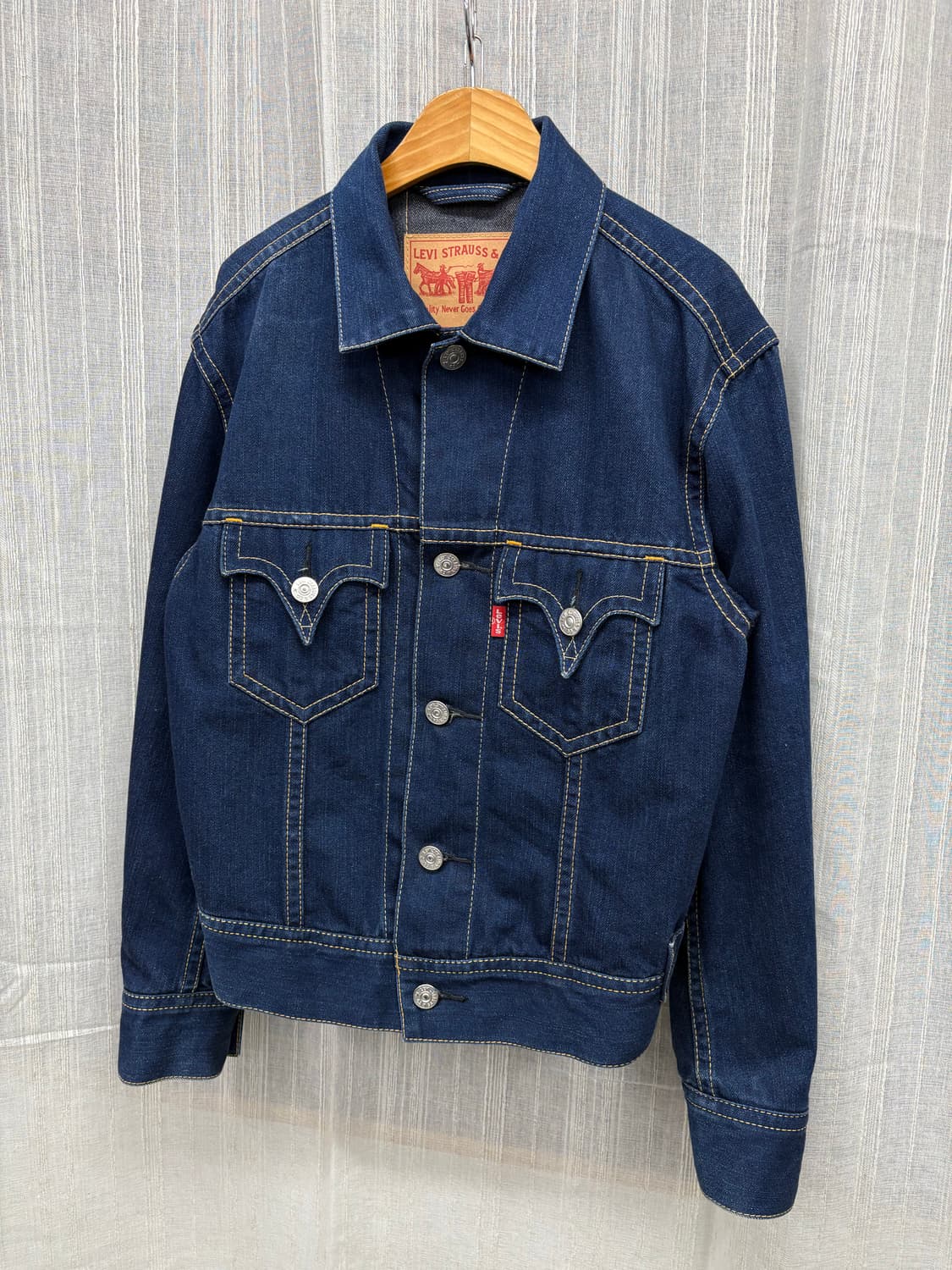 리바이스 빈티지 타입1 아이코닉 스티치 데님 청자켓 상품이미지1