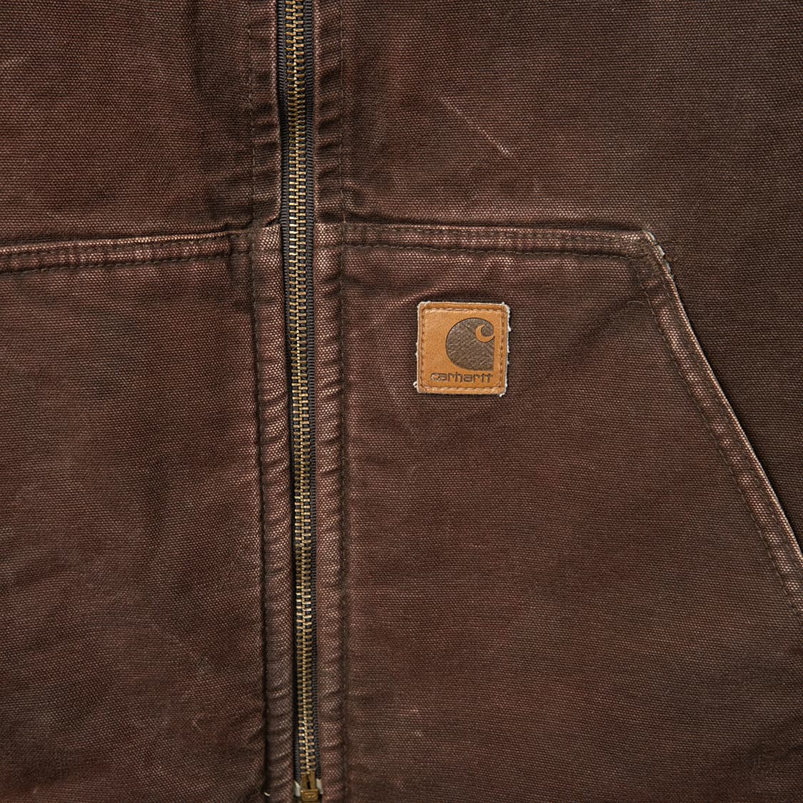 [XL] 칼하트 V26 샌드스톤 덕캔버스 쉐르파 라이닝 베스트  상품이미지3