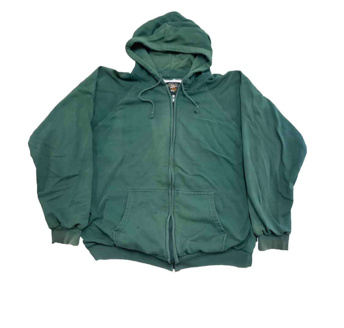 빈티지 그린 후드집업 상품이미지1