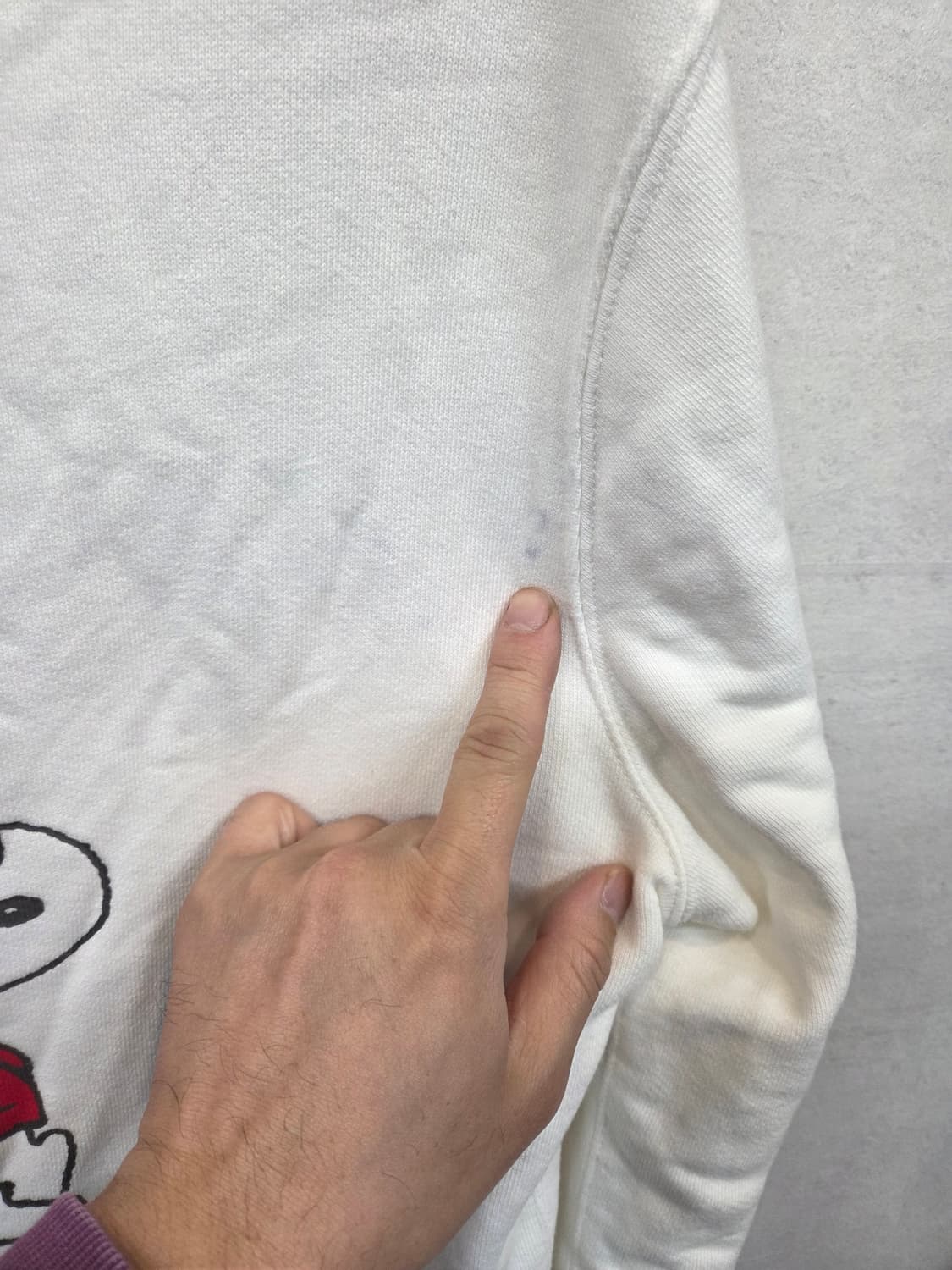 리바이스 스누피 기모 맨투맨 Lg 상품이미지6