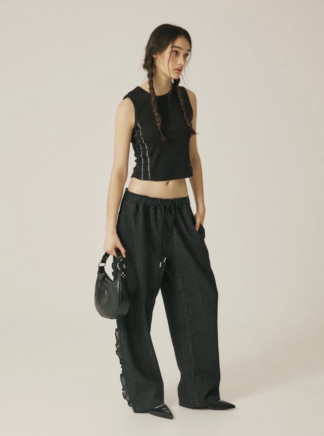 쓰리타임즈 cotton stripe pants 상품이미지2