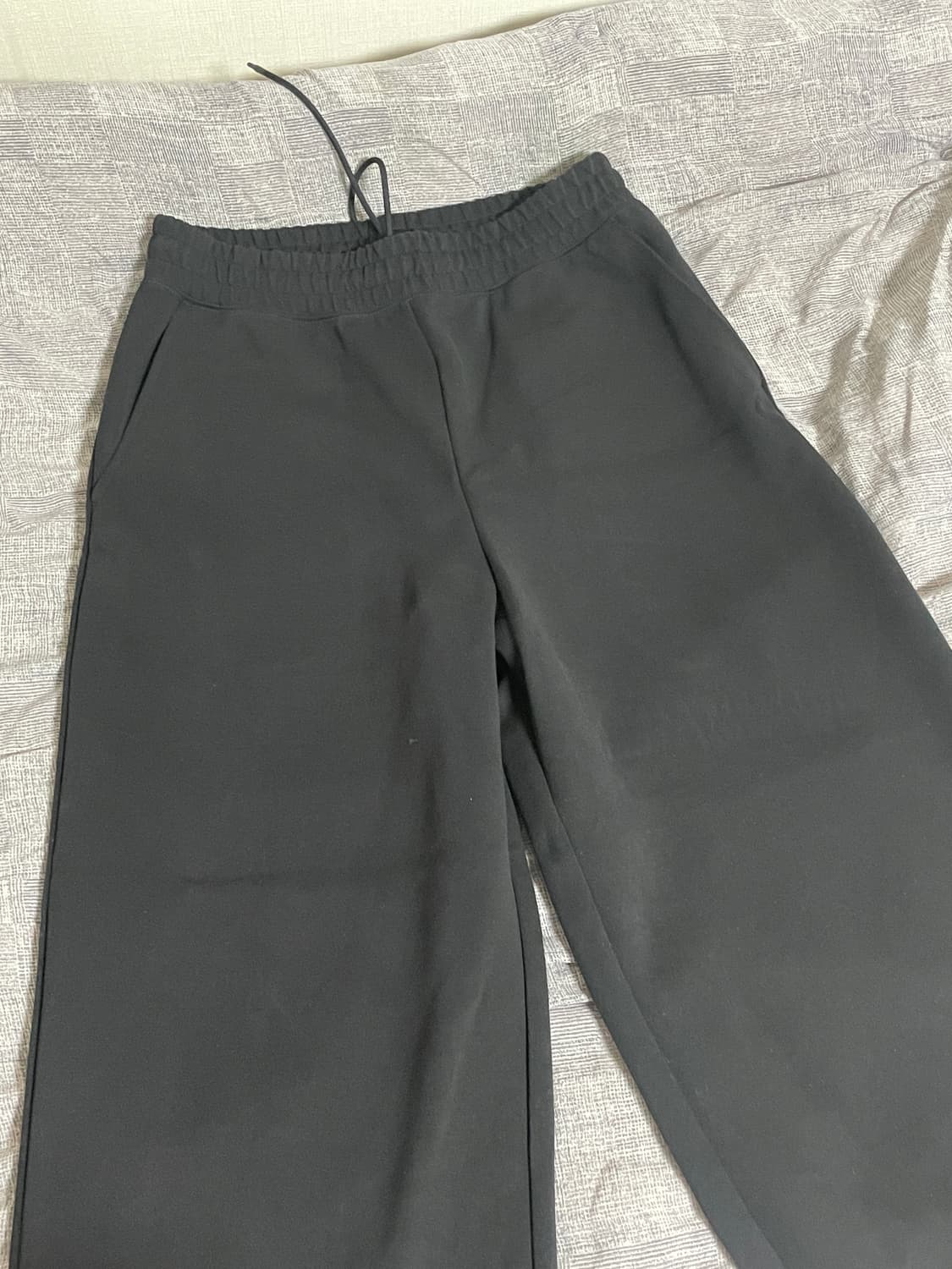 유니클로 C 와이드 스웻팬츠 블랙 M 상품이미지1