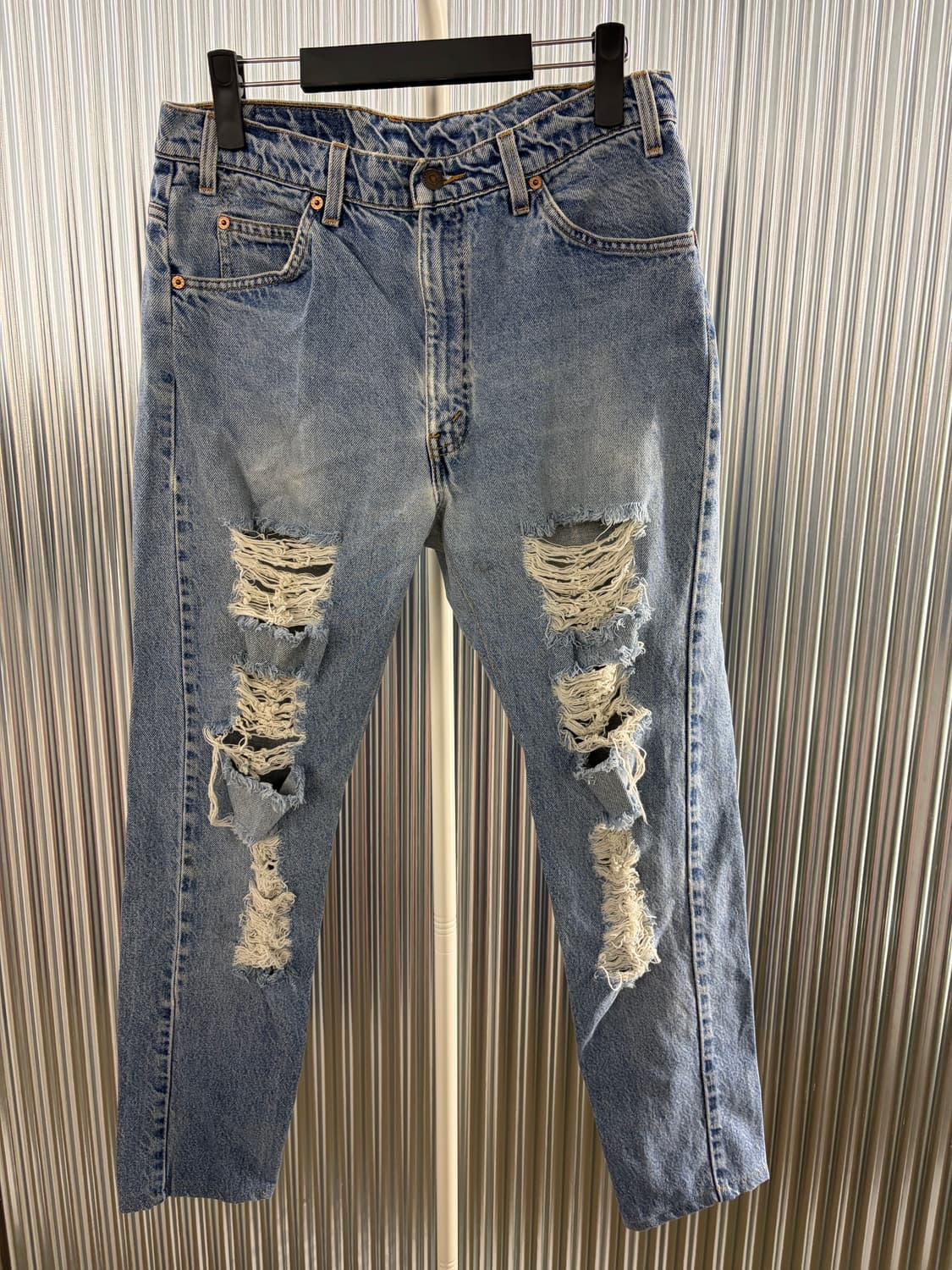 Levi's 505 destroyed denim 34 상품이미지2