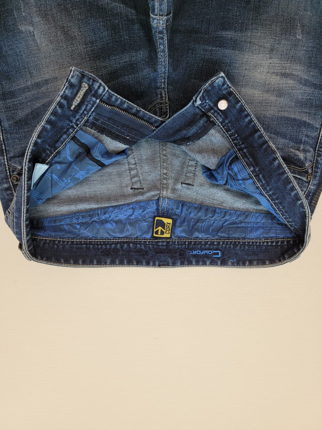 콕스 COAX 남자 워싱 청바지 32 다크블루 상품이미지5