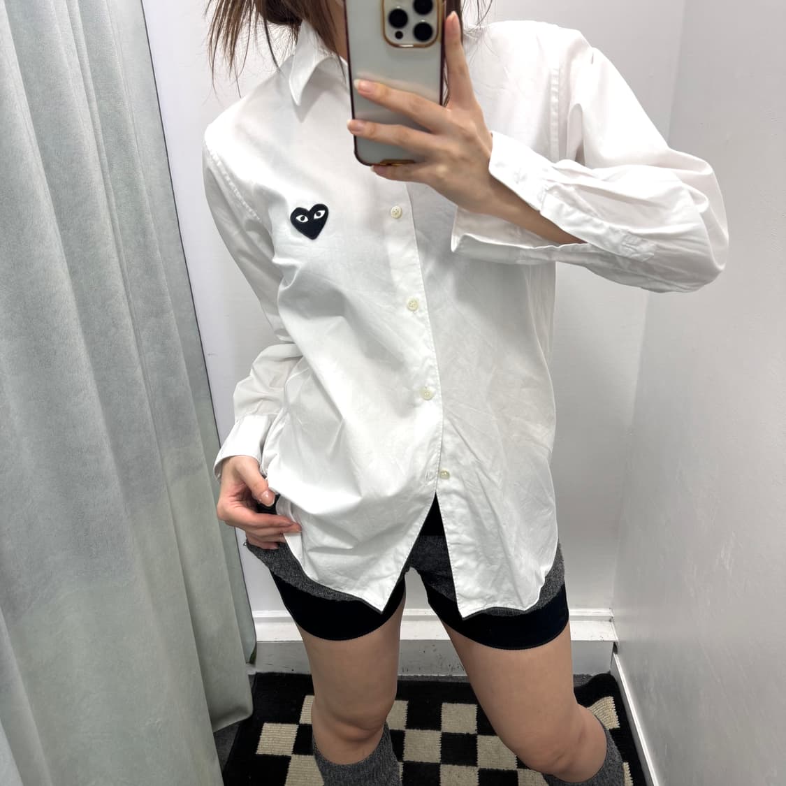 꼼데가르송 플레이 화이트 셔츠 상품이미지1