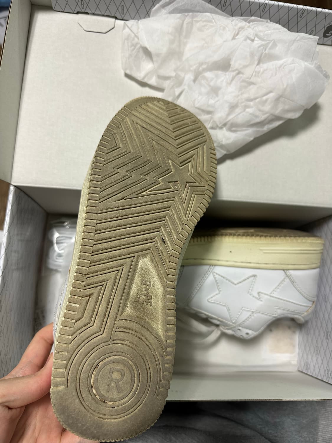 270)베이프스타 트리플화이트 상품이미지4