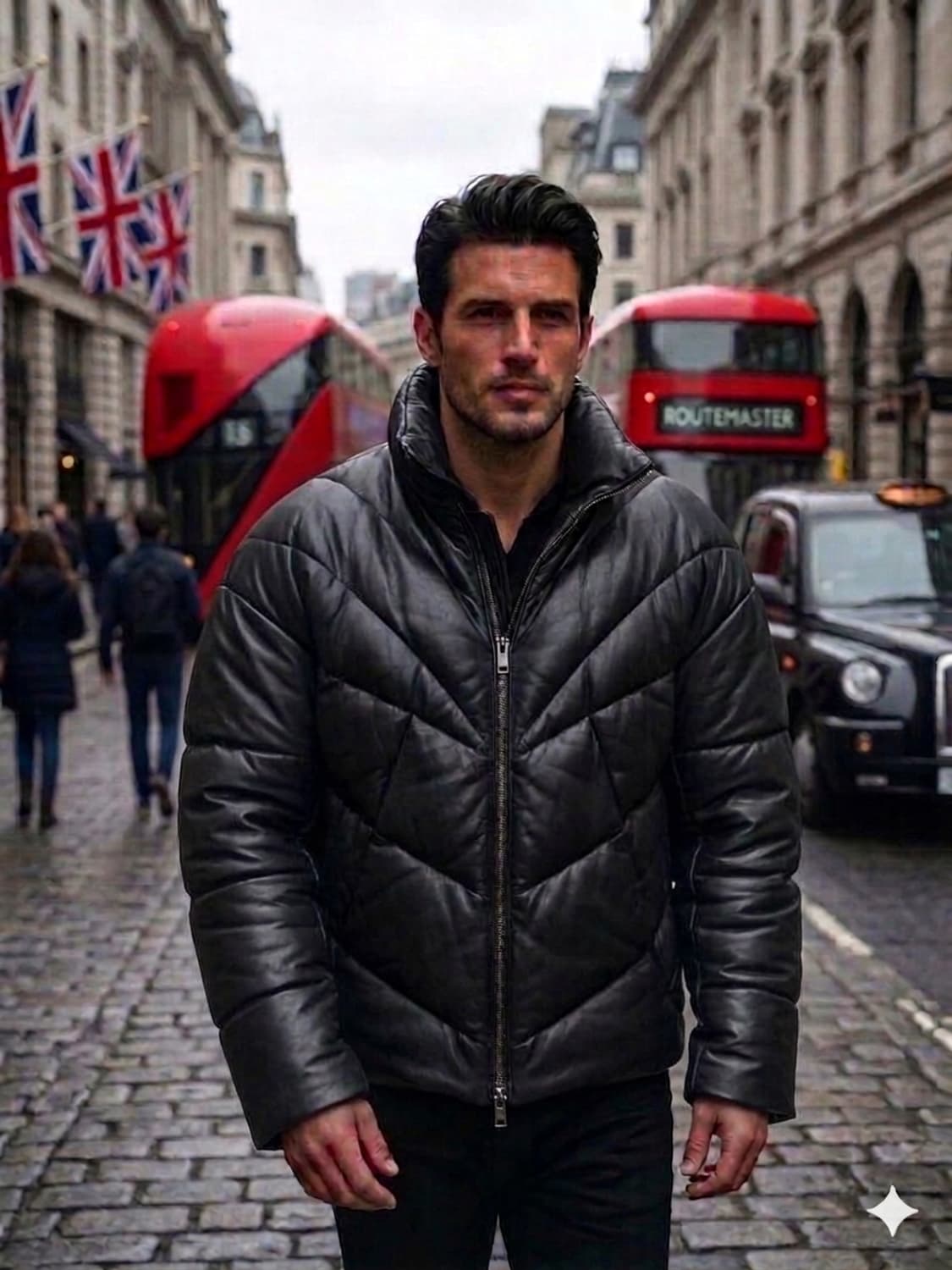 닐바렛(Neil Barrett) 가죽 패딩자켓 (105/코오롱 정식수입) 상품이미지1