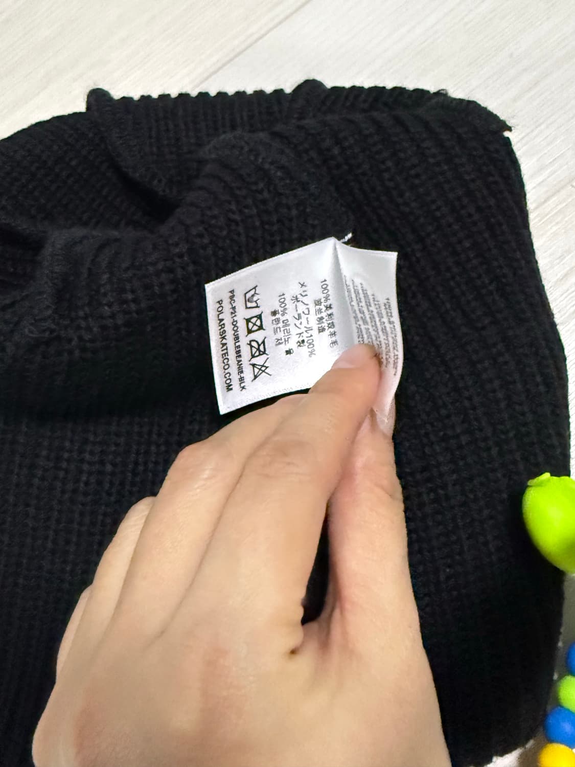 Polar Skate Co. 더블폴드비니 블랙 상품이미지5