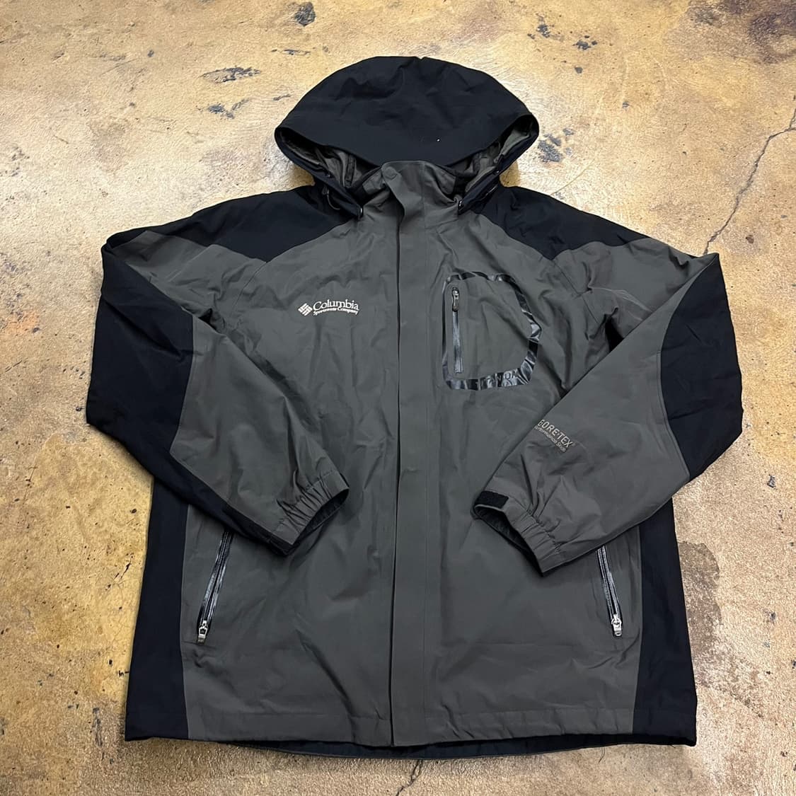 [정품/XL] 컬럼비아 고어텍스 블랙 그레이 바람막이 b16 상품이미지2