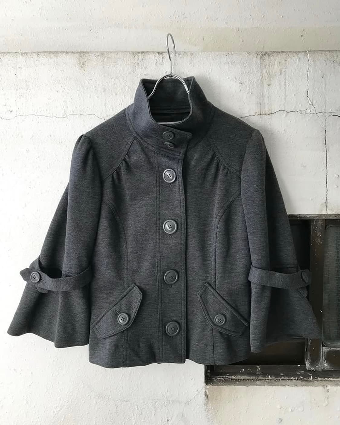 Vintage high neck half coat 상품이미지1