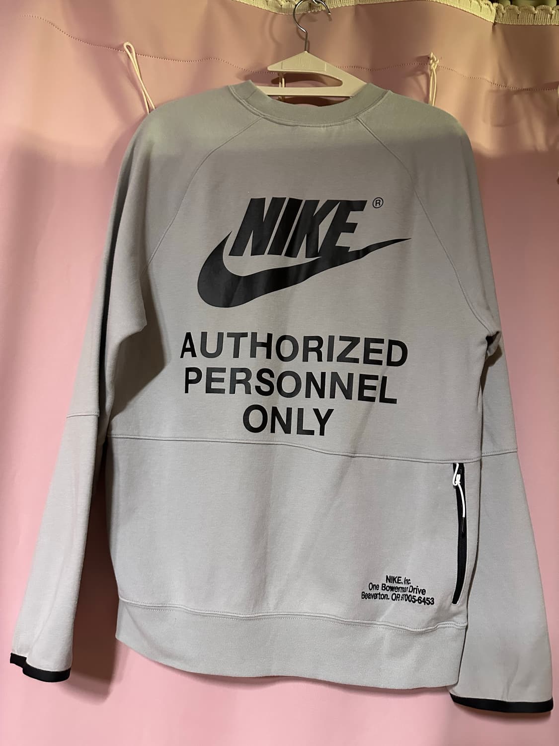 나이키 그레이 롱슬리브 티 나이키 그래픽 크루 탑 맨투맨 회색 나이키티 상품이미지2