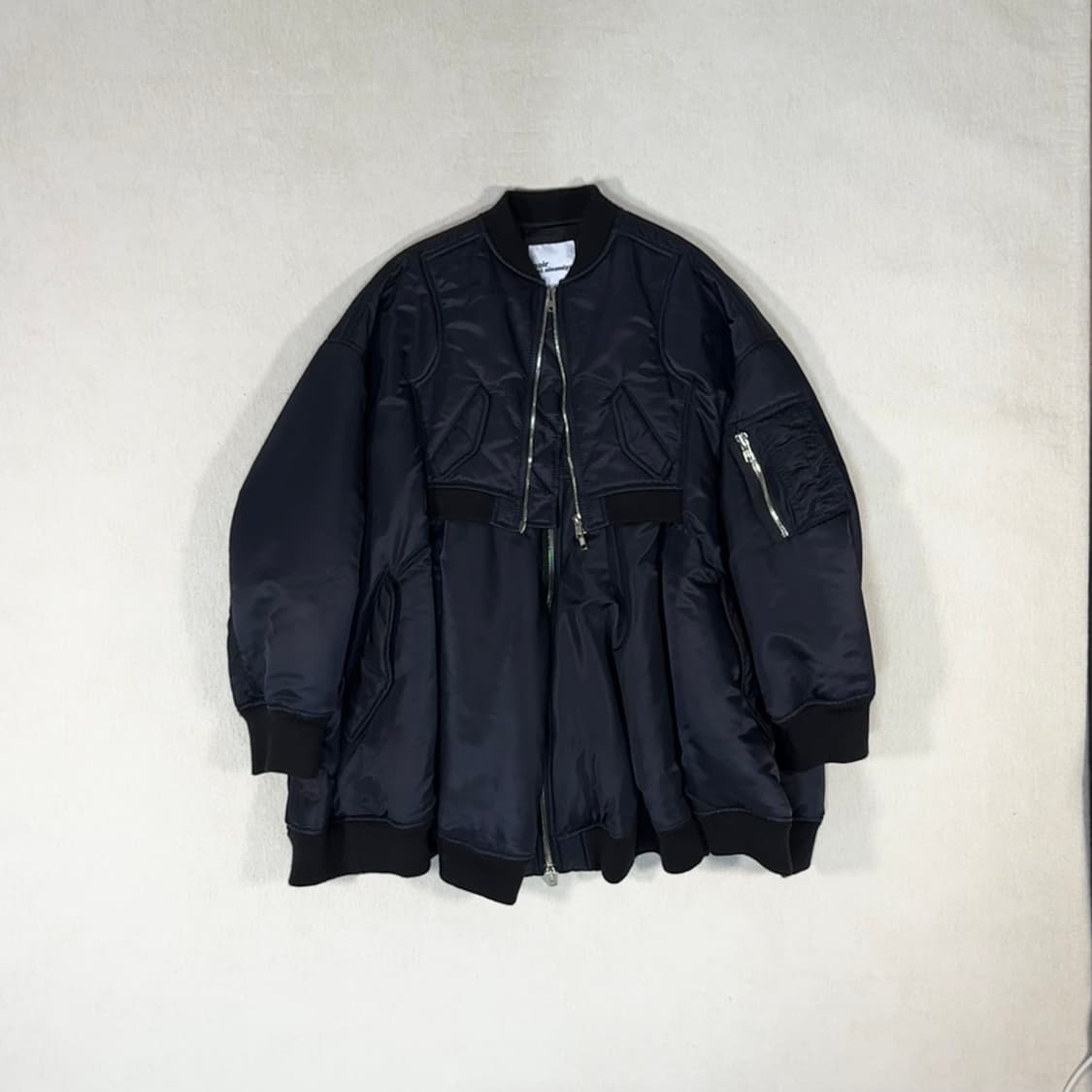 Black Bomber MA-1 Jacket 상품이미지1