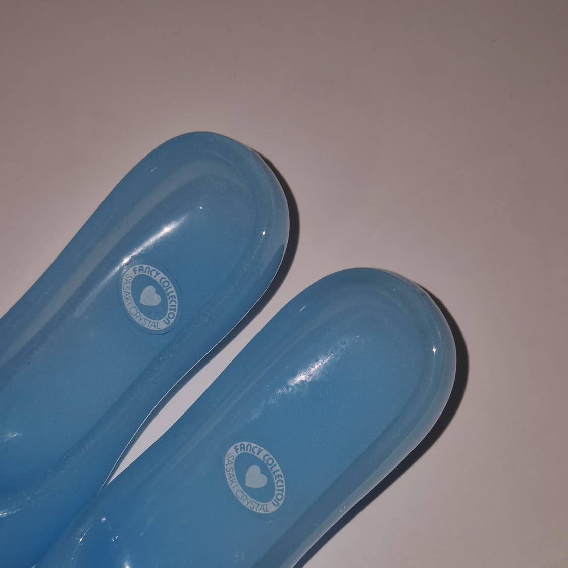 80s 사사키 크리스탈 블루 오팔린 구두 세트 상품이미지7