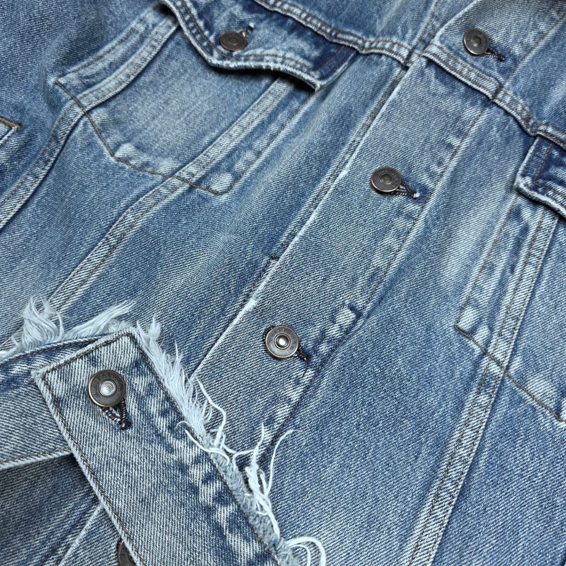 발렌시아가 넥로고 데님 자켓 상품이미지4