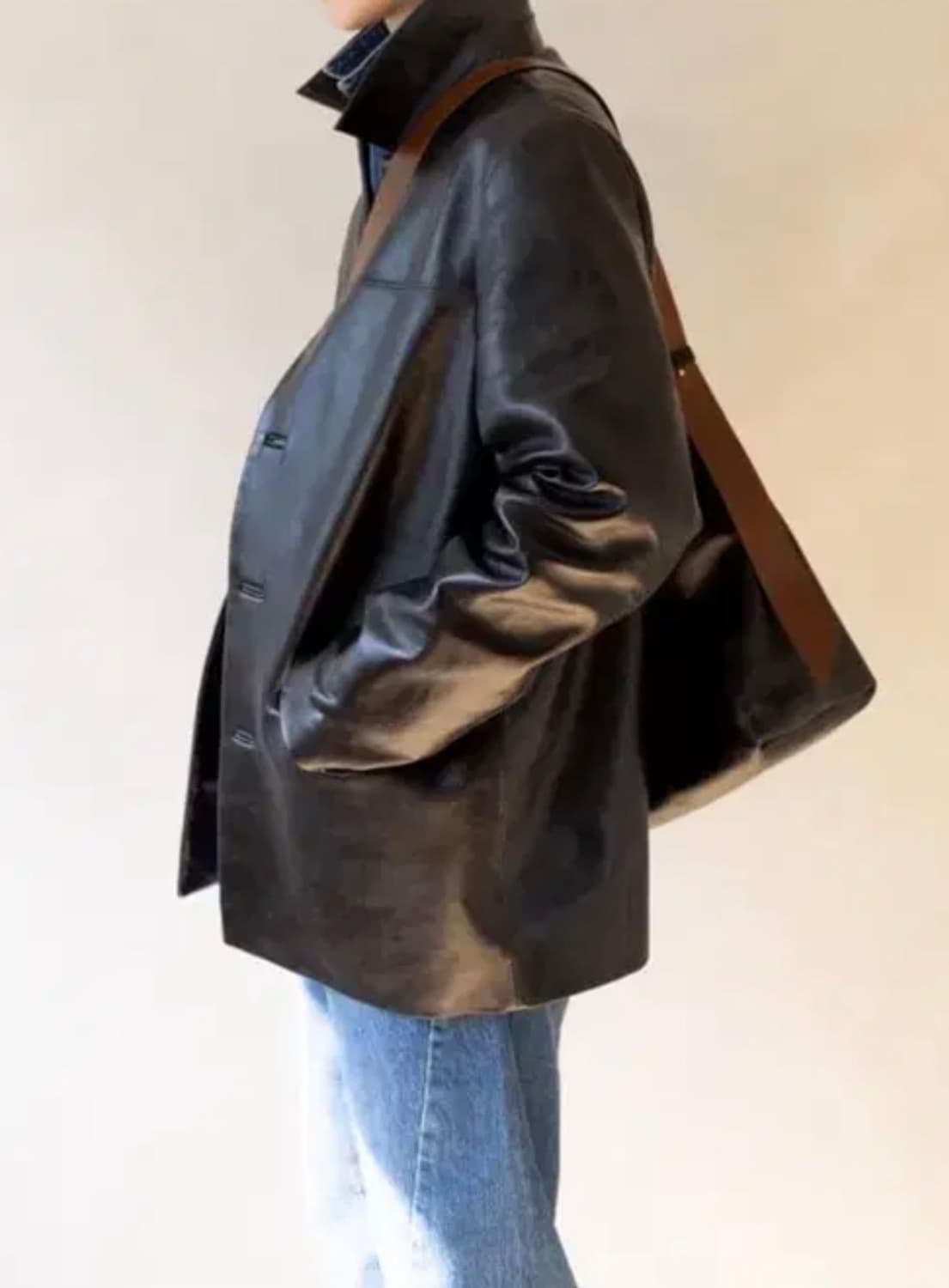 [50] 강정석 레더 카코트 상품이미지2