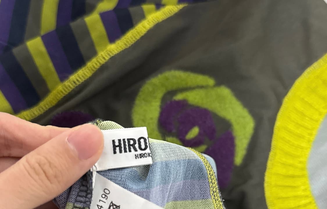 Hiroko bis 시스루 로즈 스트라이프 니트 상품이미지8