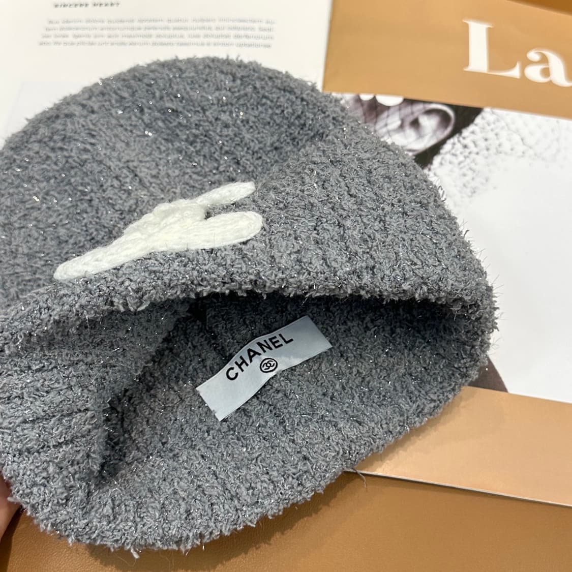 샤넬 캐시미어 비니 그레이 상품이미지3