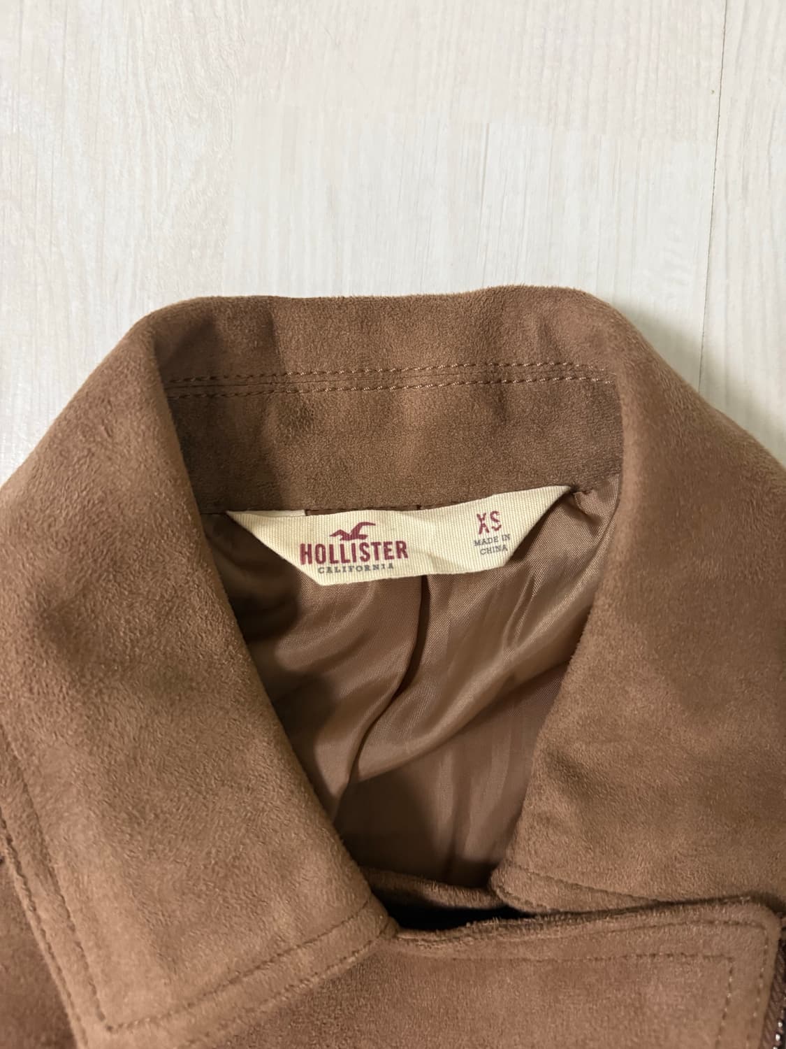 홀리스터 카멜 스웨이드 테슬 자켓 상품이미지5