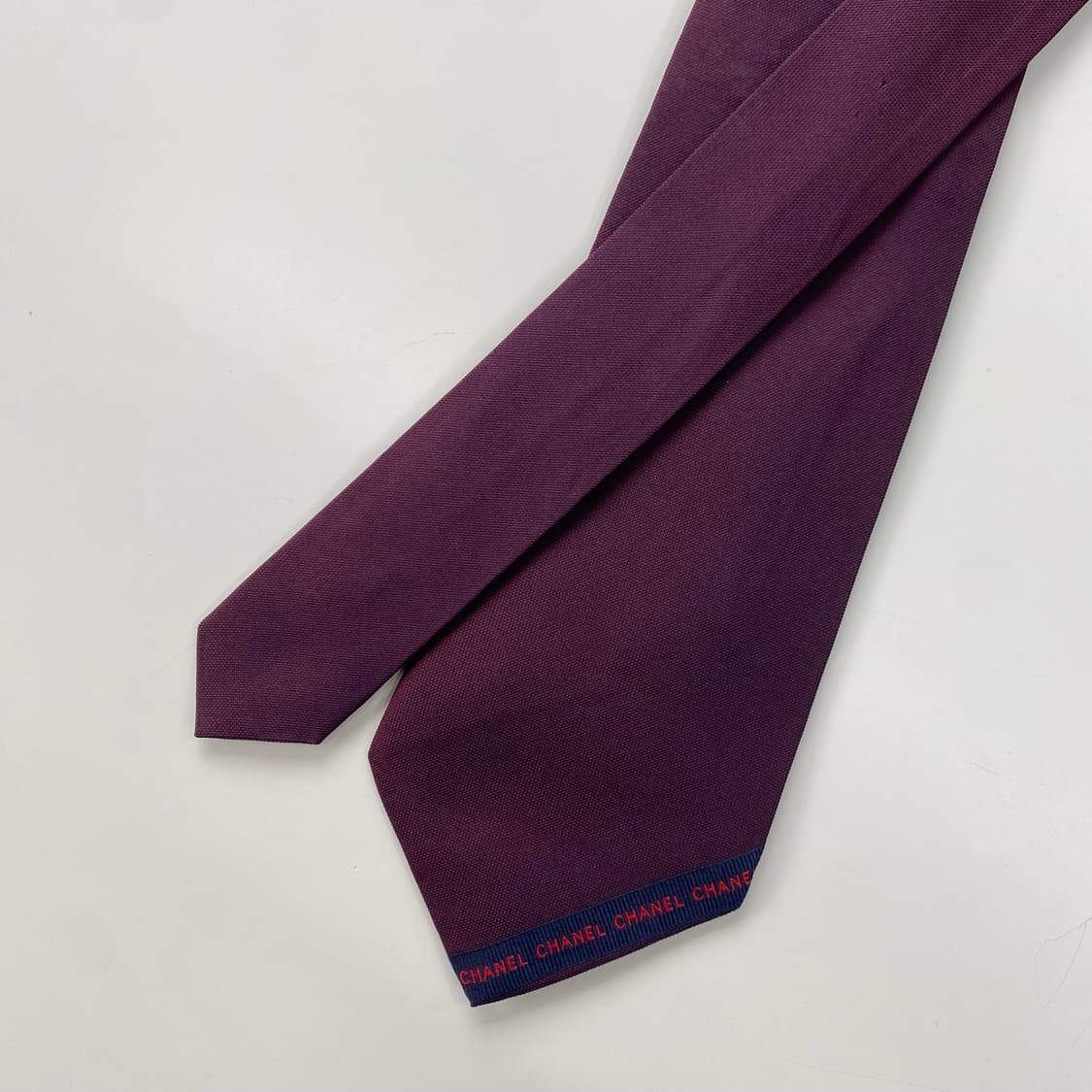 샤넬(CHANEL) 영문로고 명품 정품 넥타이 상품이미지1