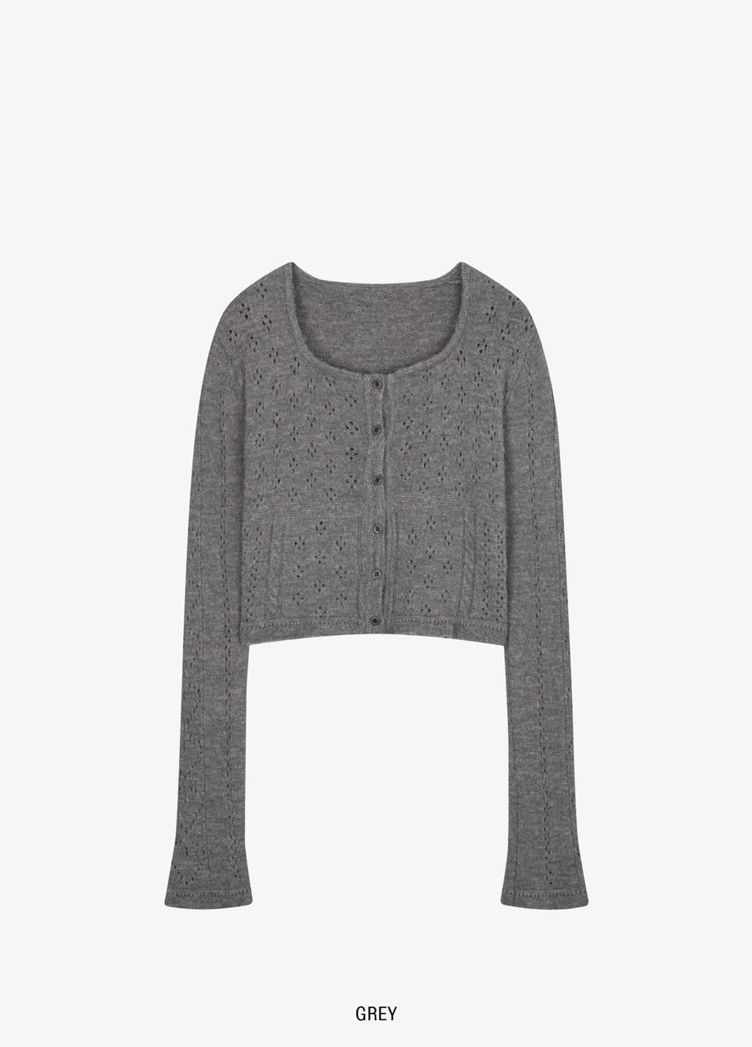 {미착용 새상품} 그로브 리베 가디건 그레이 상품이미지1